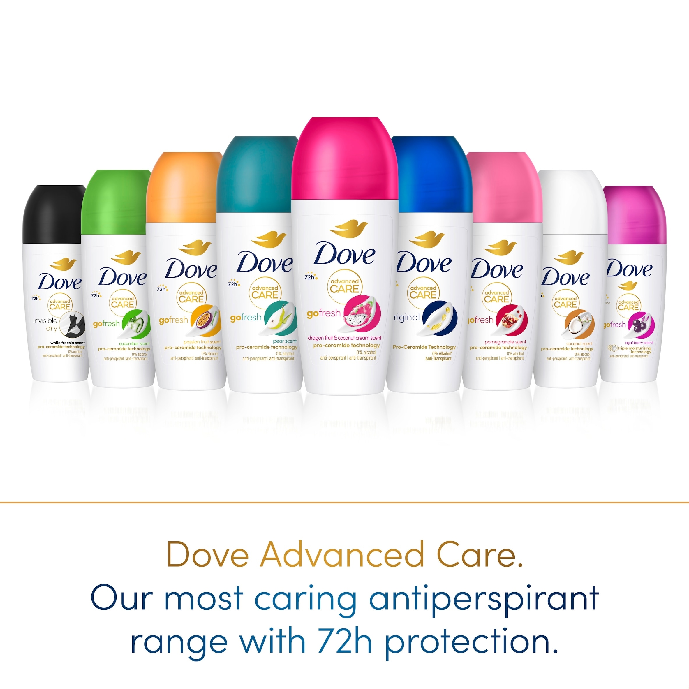 Dove Women Go Fresh Pomegranate 72h Advanced Care Roll-On Antiperspirant Deodorant 50ml thumbnail 4