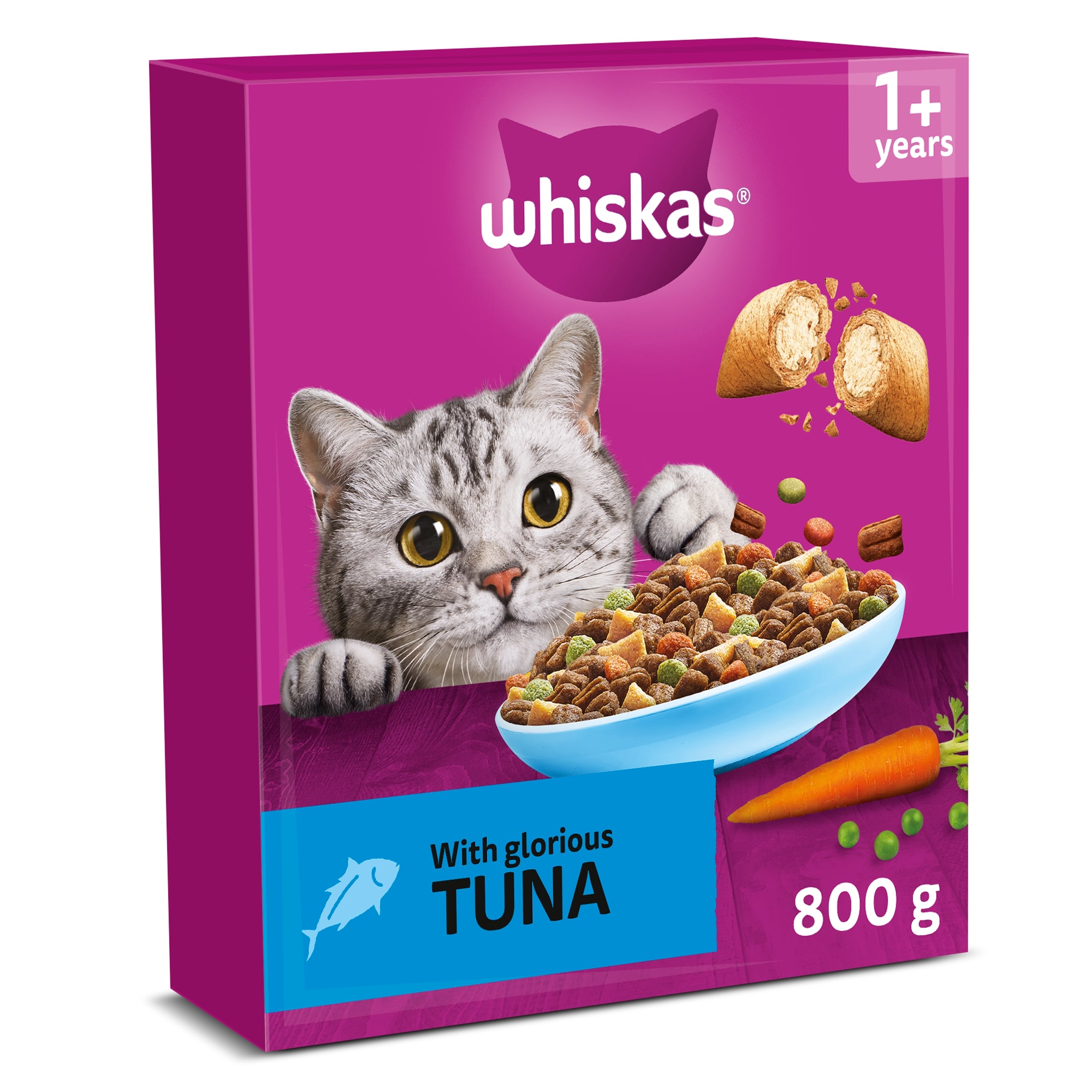 Whiskas 1+ Adult Dry Cat Food with Tuna