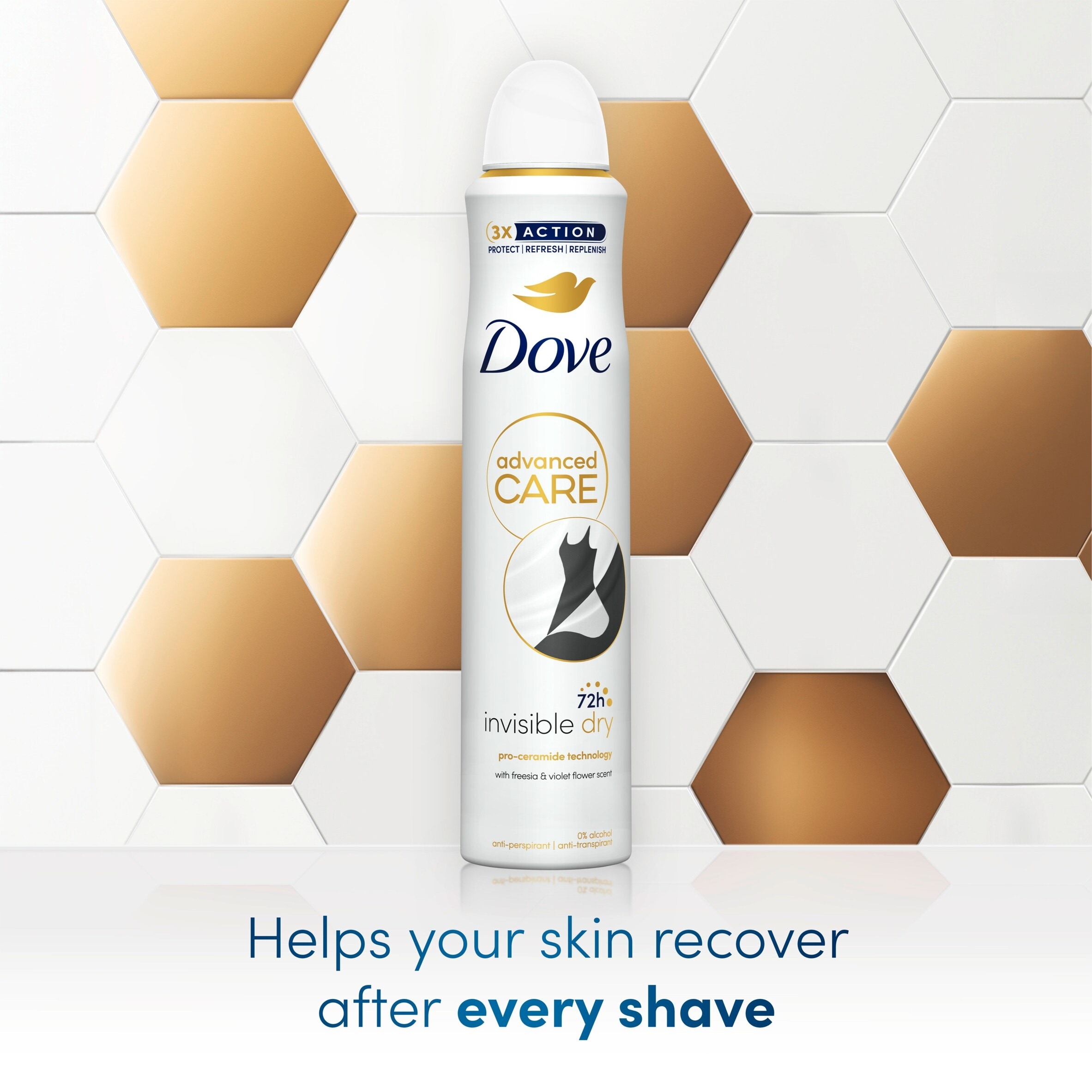 Dove Women Invisible Dry 72h Advanced Care Antiperspirant Deodorant 200ml thumbnail 2