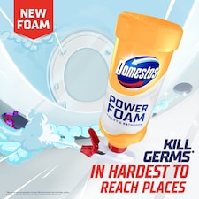 Domestos Power Foam Toilet and Bathroom Cleaner Citrus Blast 450ml thumbnail 2