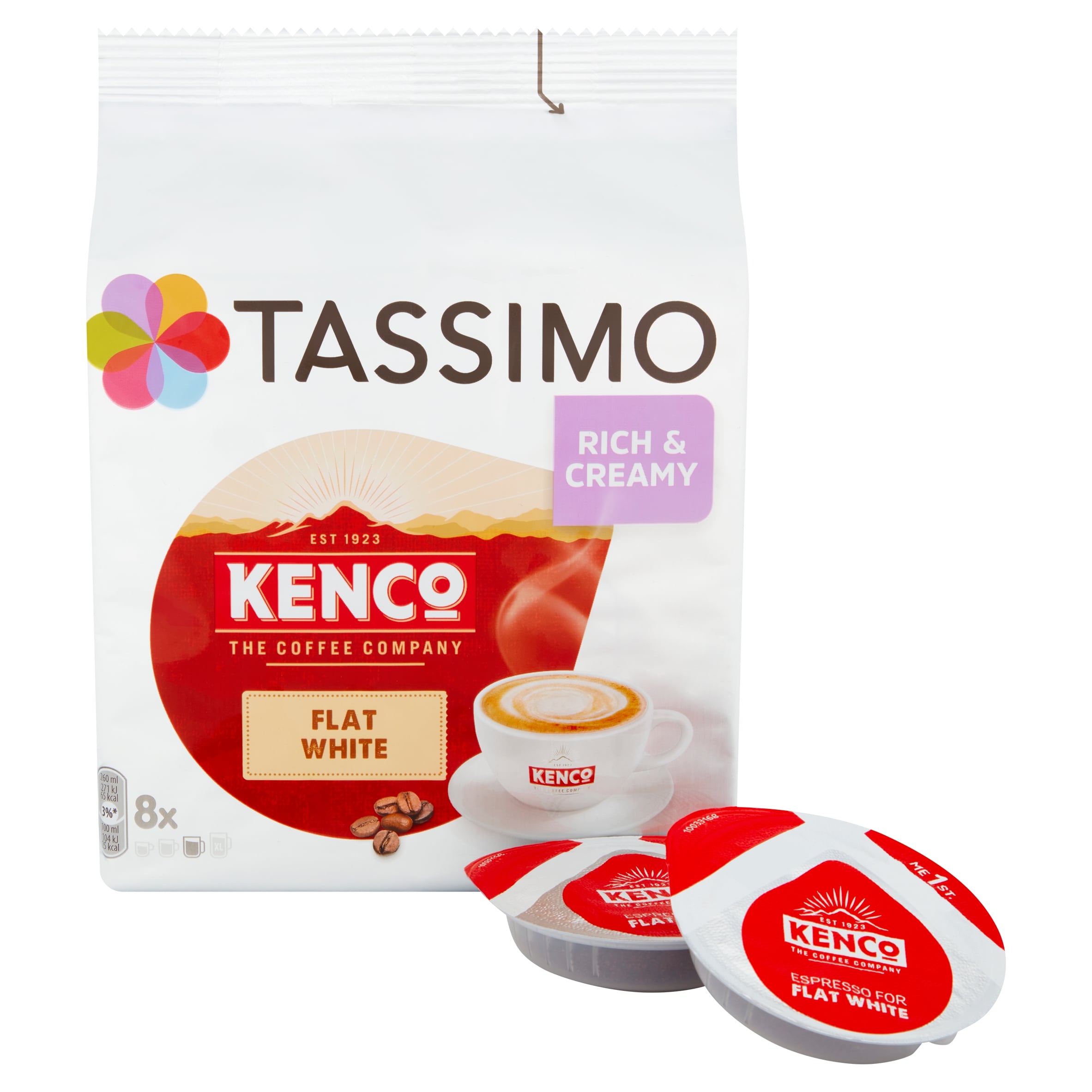 Tassimo Kenco Flat White Pods 8 Pack 220G thumbnail 2