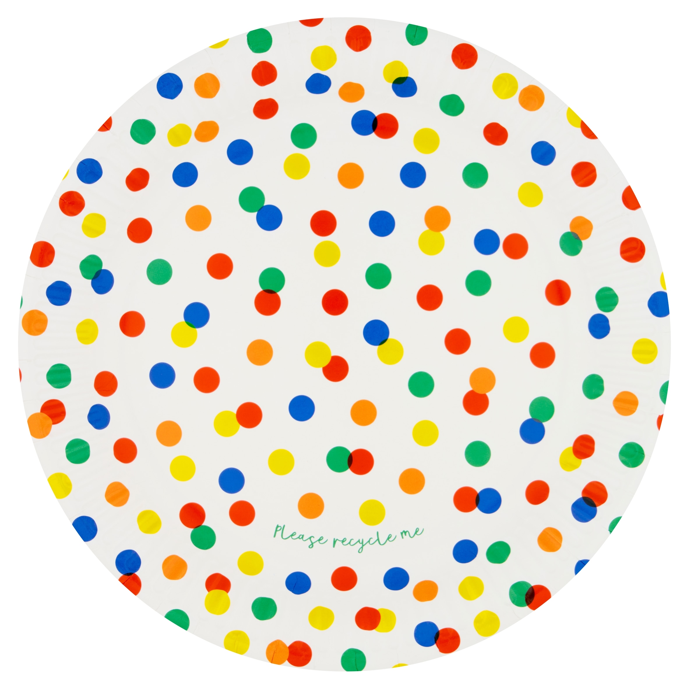 Tesco Rainbow Spot Paper Plates 10 Pack