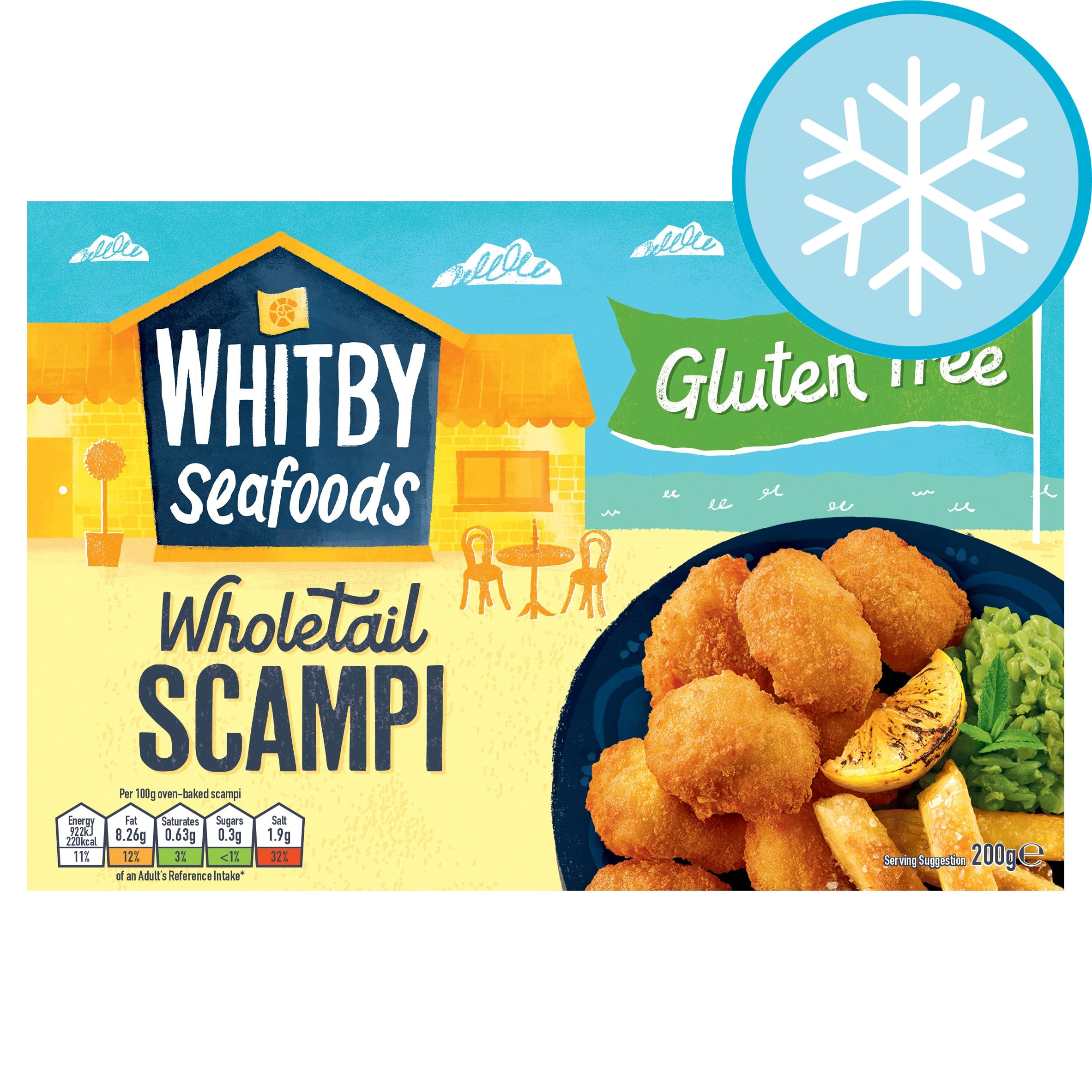 Whitby Seafoods Gluten Free Wholetail Scampi
