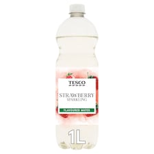 Tesco Sparkling Flavoured Water - Strawberry 1 Litre