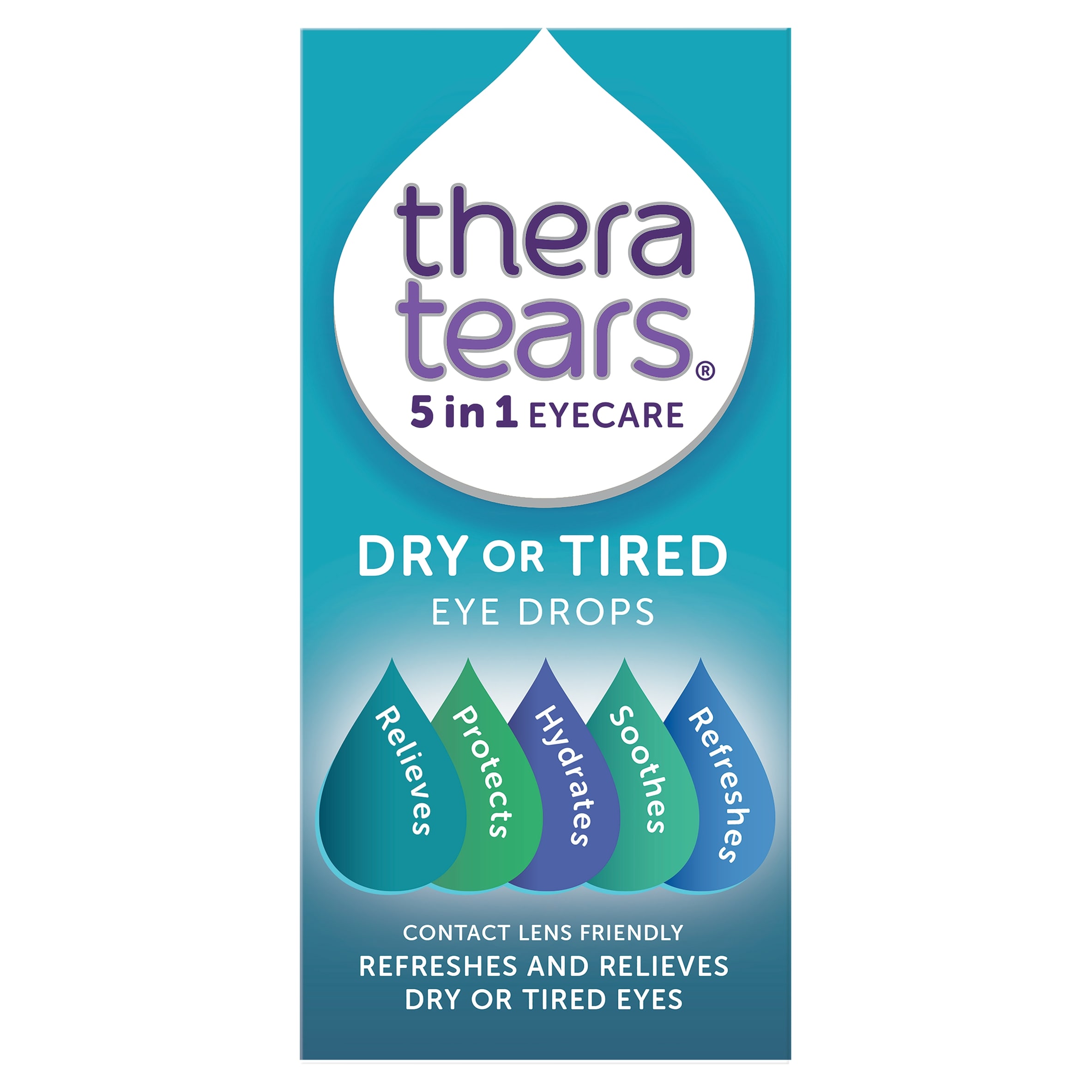 Thera Tears 5 In 1 Dry & Tired Eye Drops 10Ml