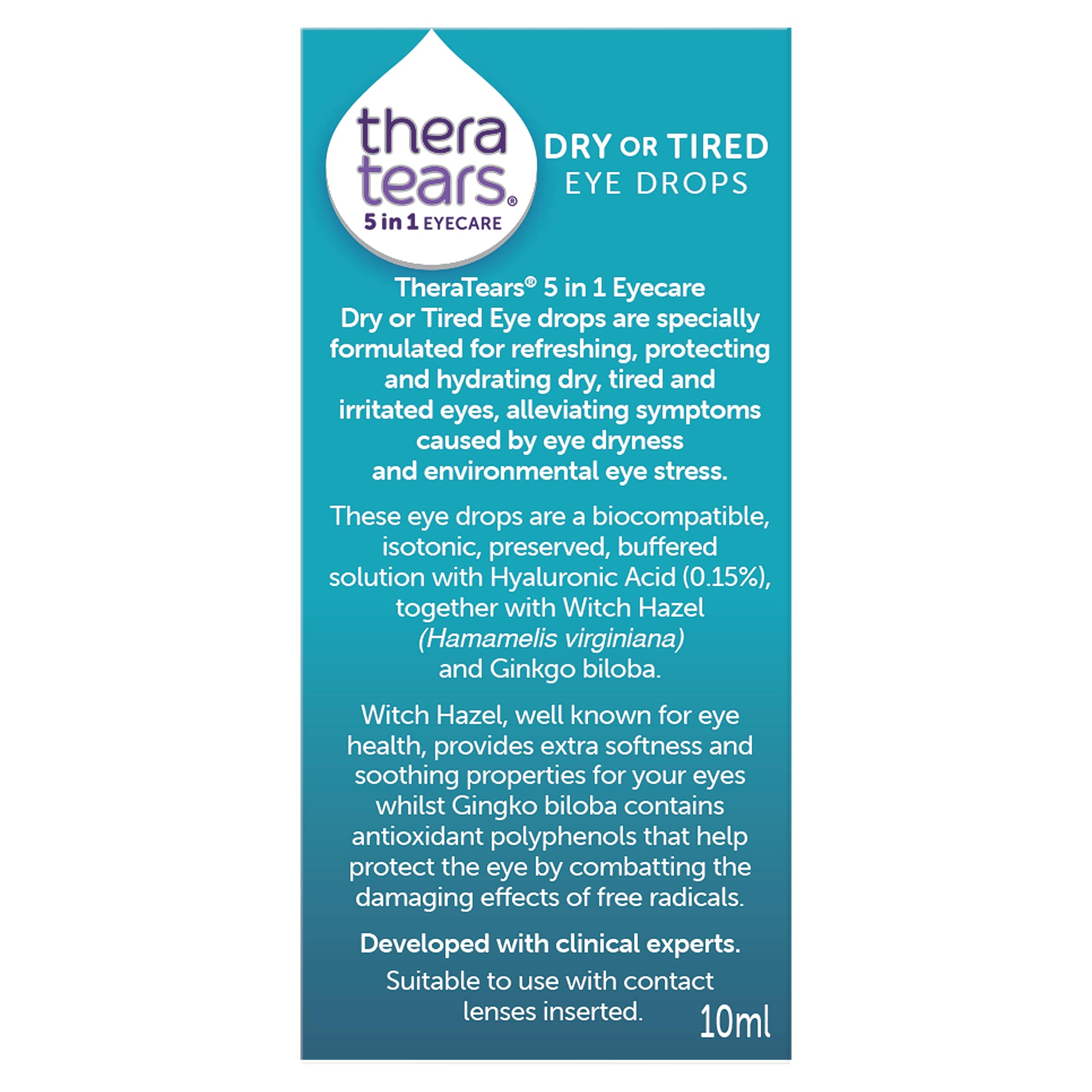 Thera Tears 5 In 1 Dry & Tired Eye Drops 10Ml thumbnail 3