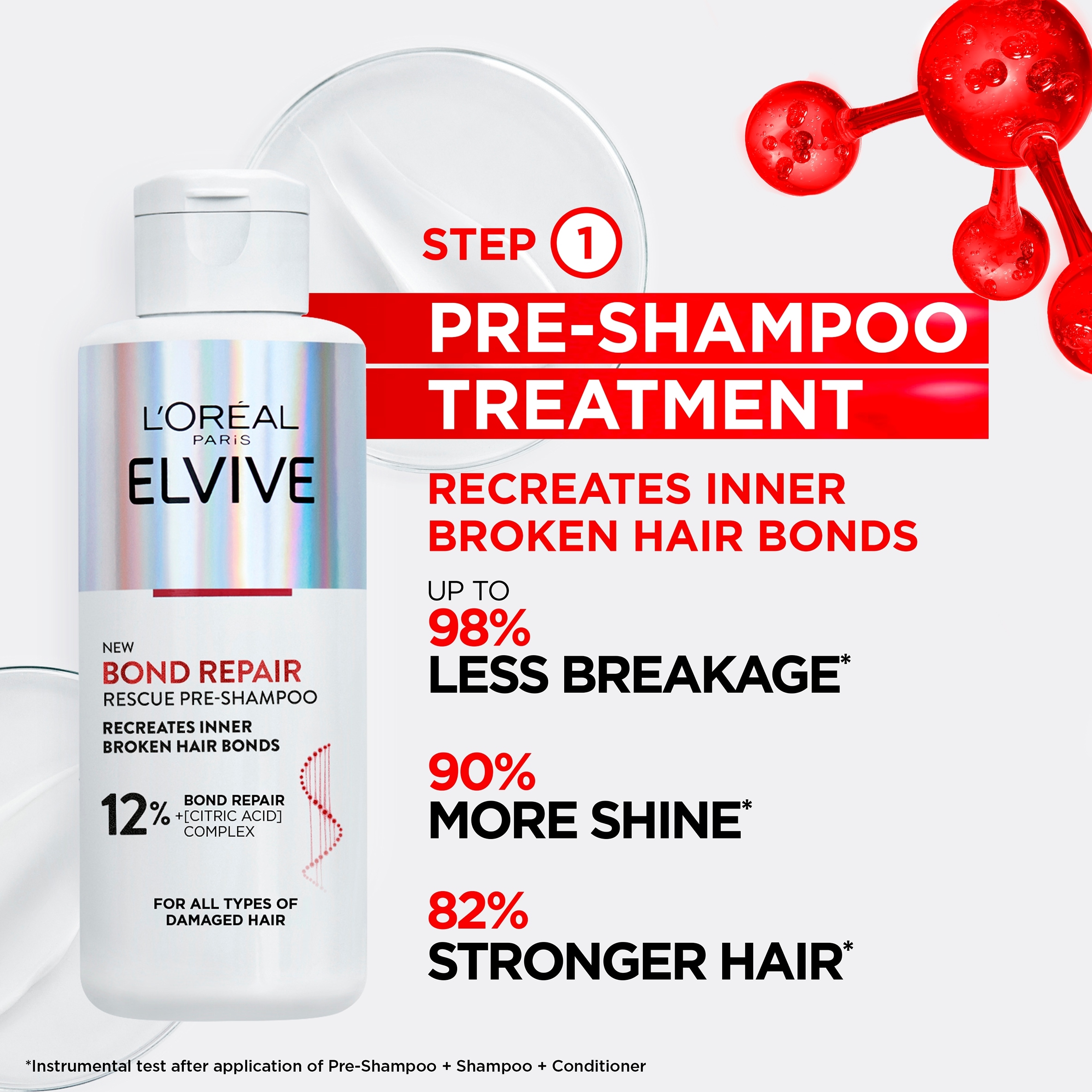 L'oreal Elvive Bond Repair Pre Shampoo 200ml thumbnail 2