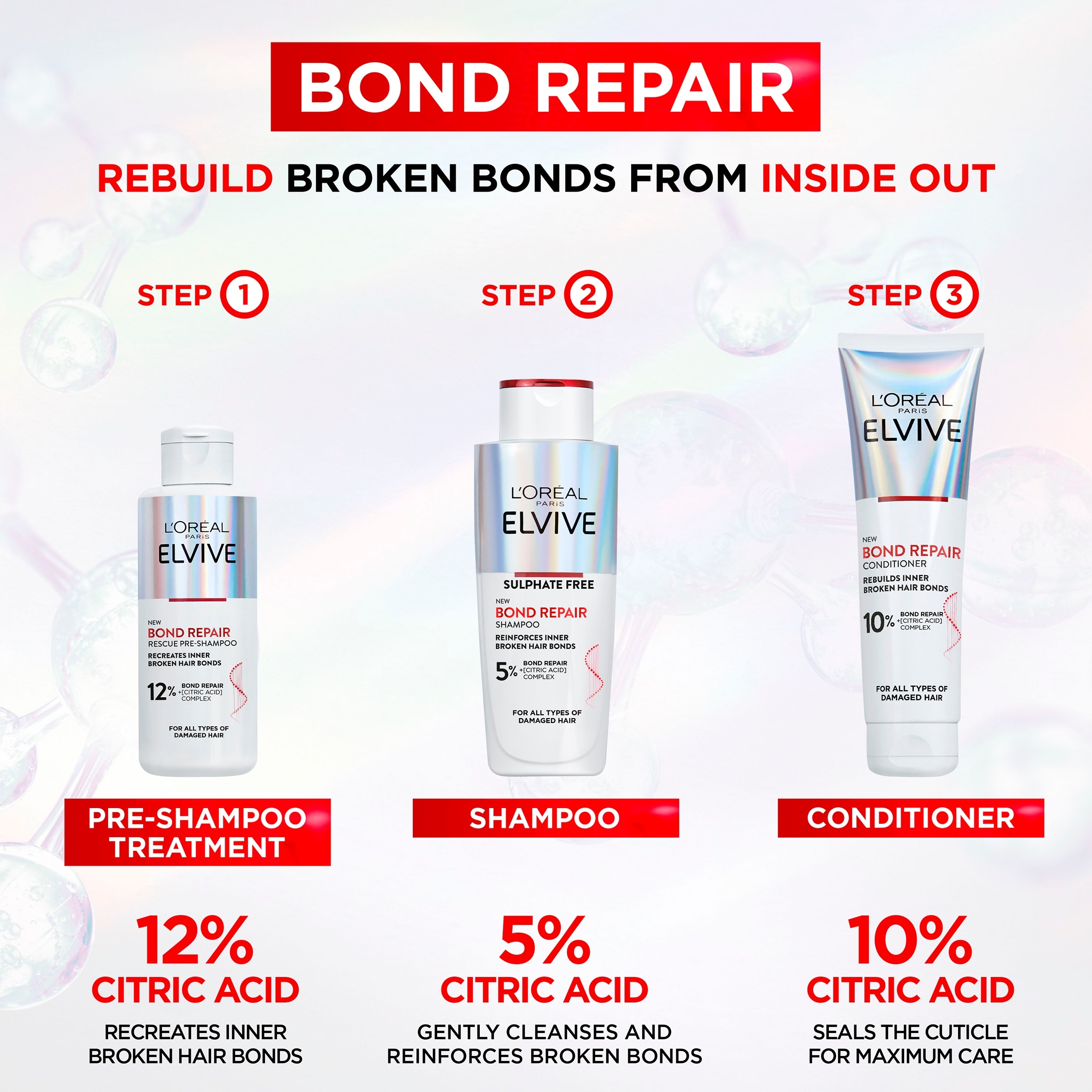 L'oreal Elvive Bond Repair Pre Shampoo 200ml thumbnail 4