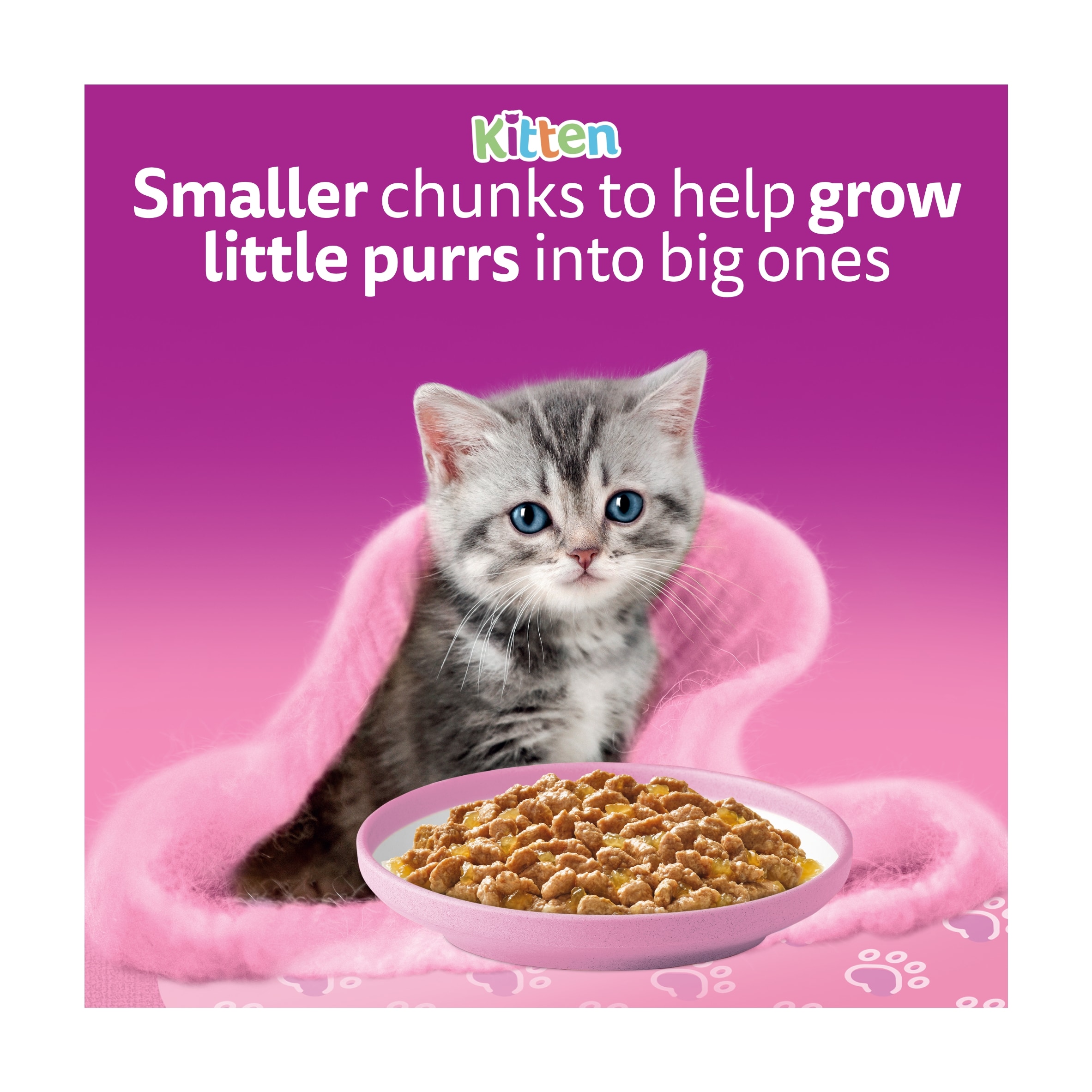 Whiskas Kitten Wet Cat Food Pouches Poultry Feasts In Jelly 12x85g thumbnail 4