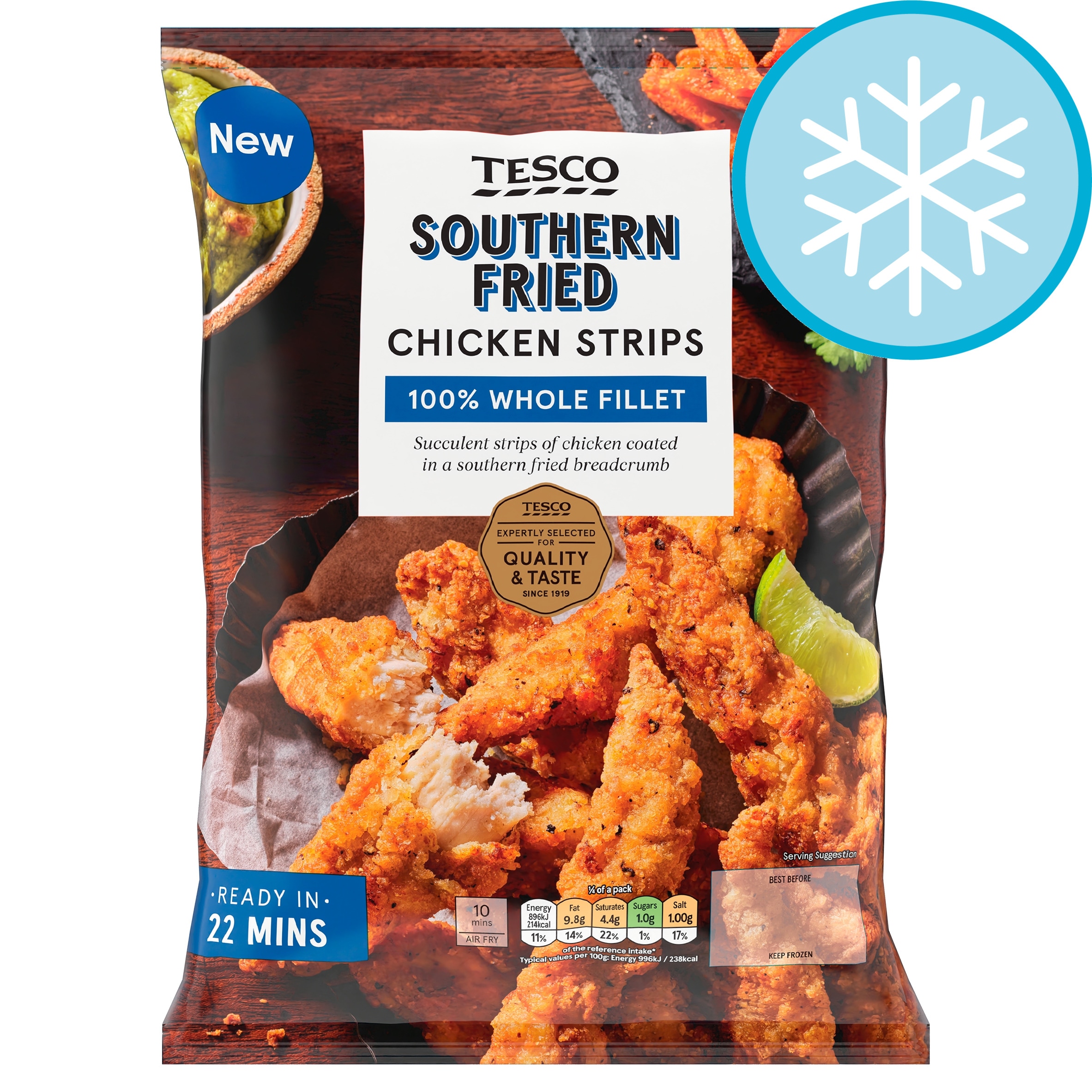 Tesco Southern Fried Chicken Breast Strips 400G
