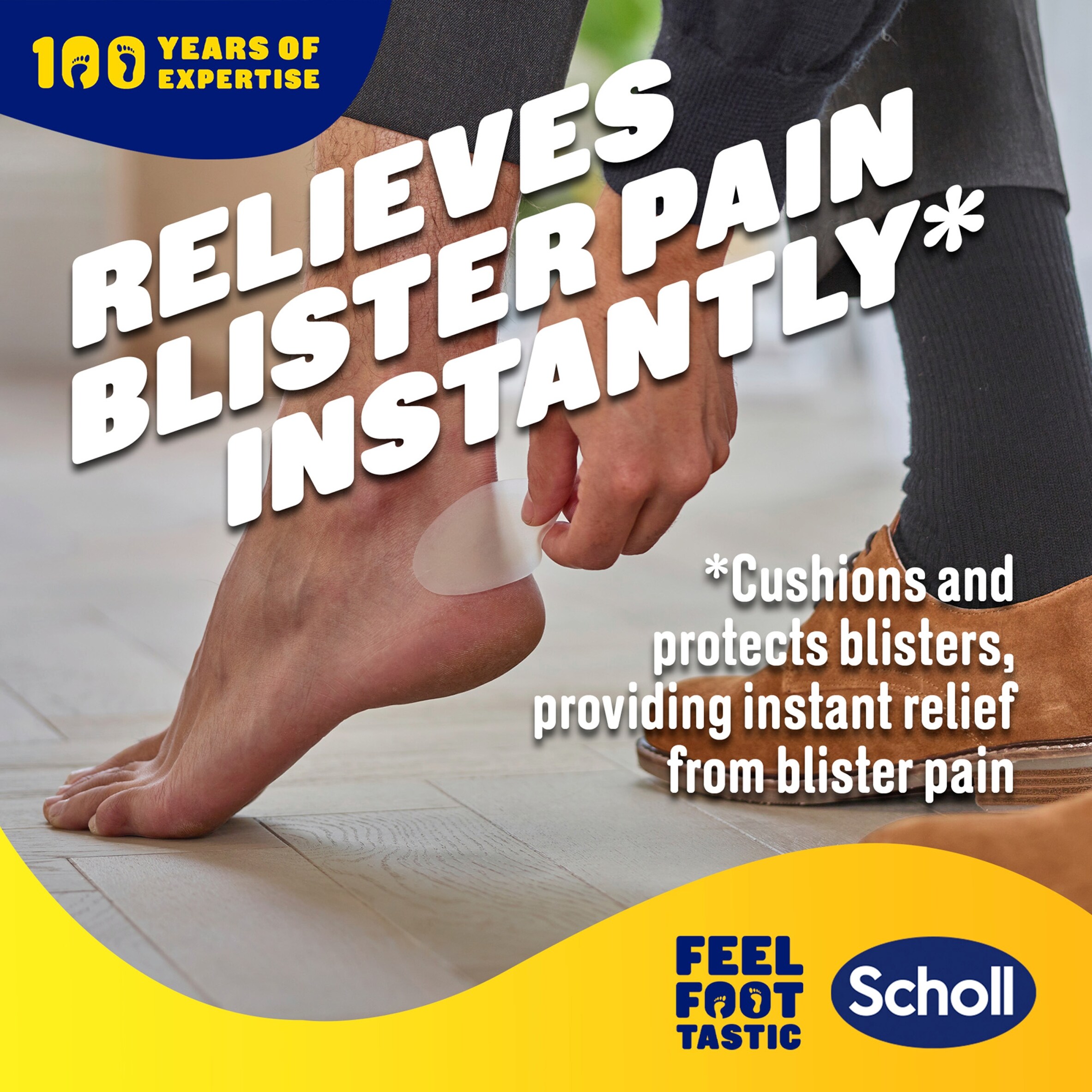 Scholl Large Heel Blister Plasters 5s thumbnail 2