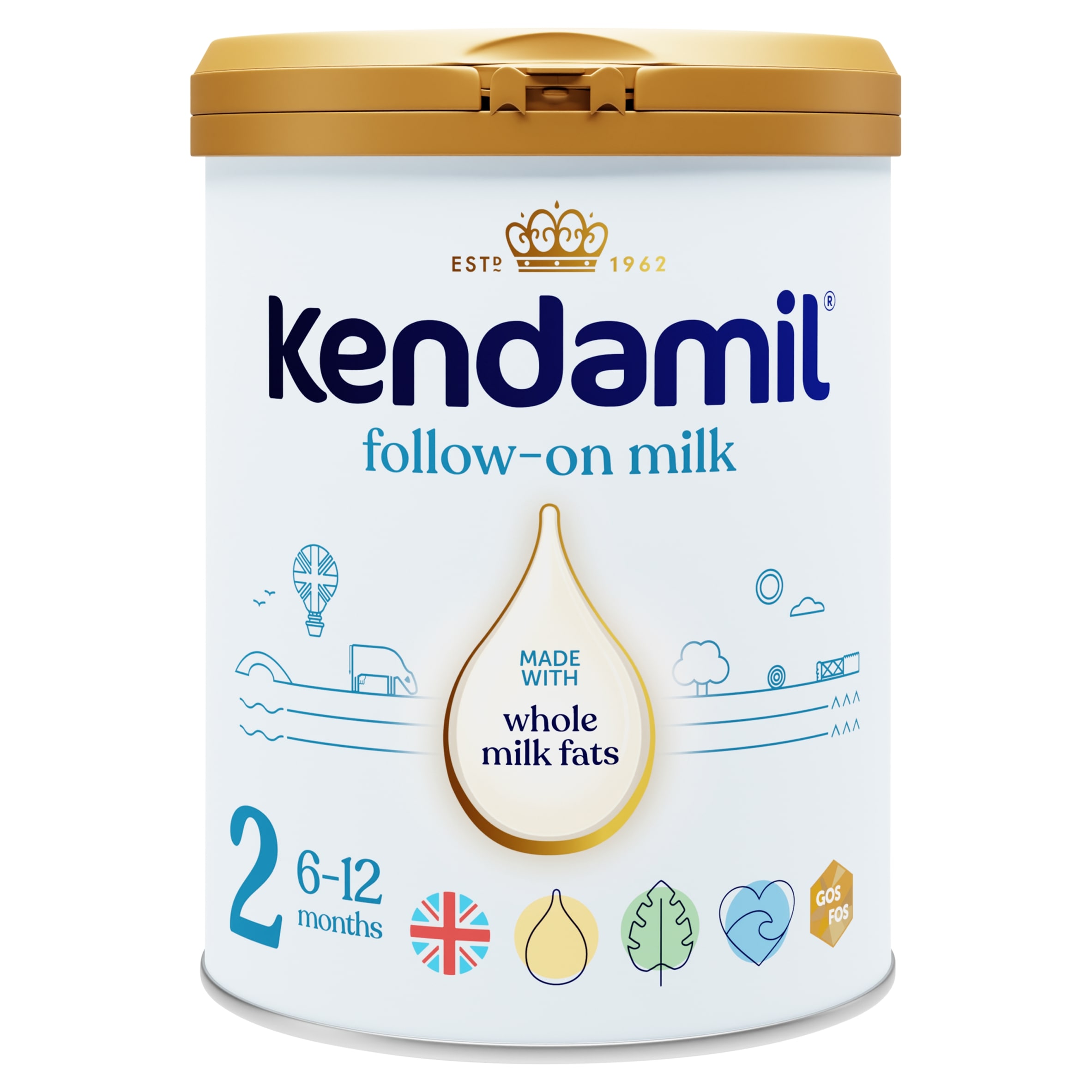 Kendamil Follow On Milk 2 From 6 To 12 Months 800G