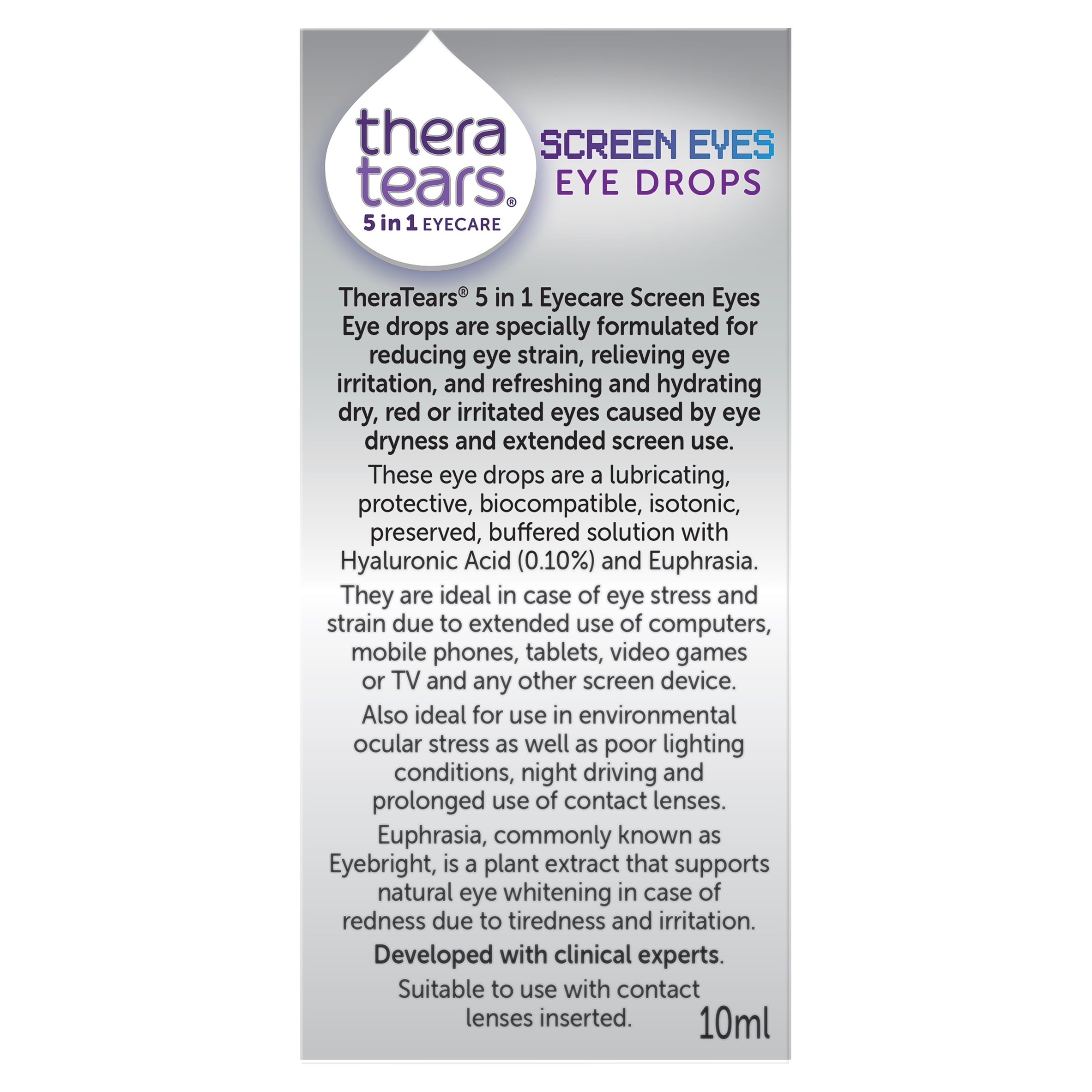 Thera Tears Screen Eyes Eye Drops 10Ml thumbnail 3