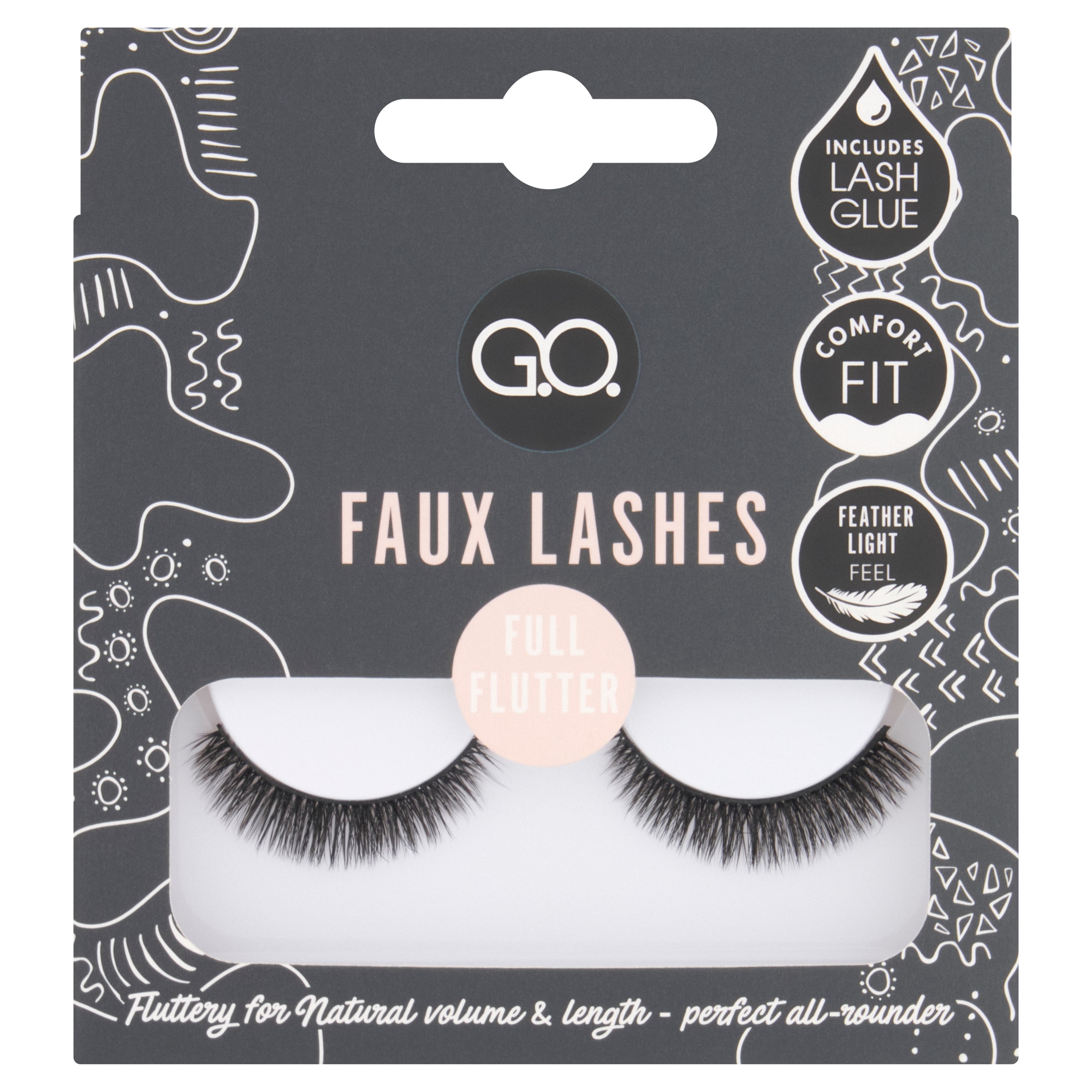G.O. Faux Lashes Full Flutter Eyelash Set