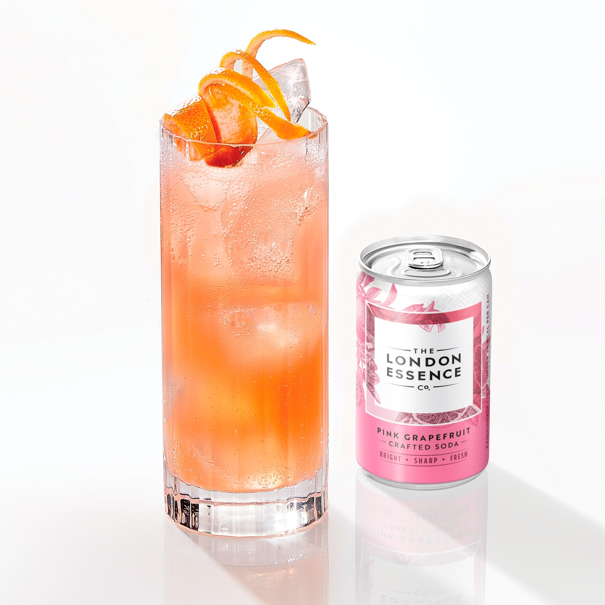 London Essence Pink Grapefruit Crafted Soda 6 X 150Ml thumbnail 2