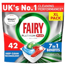 Fairy Platinum Plus Deep Clean Dishwasher Tablets