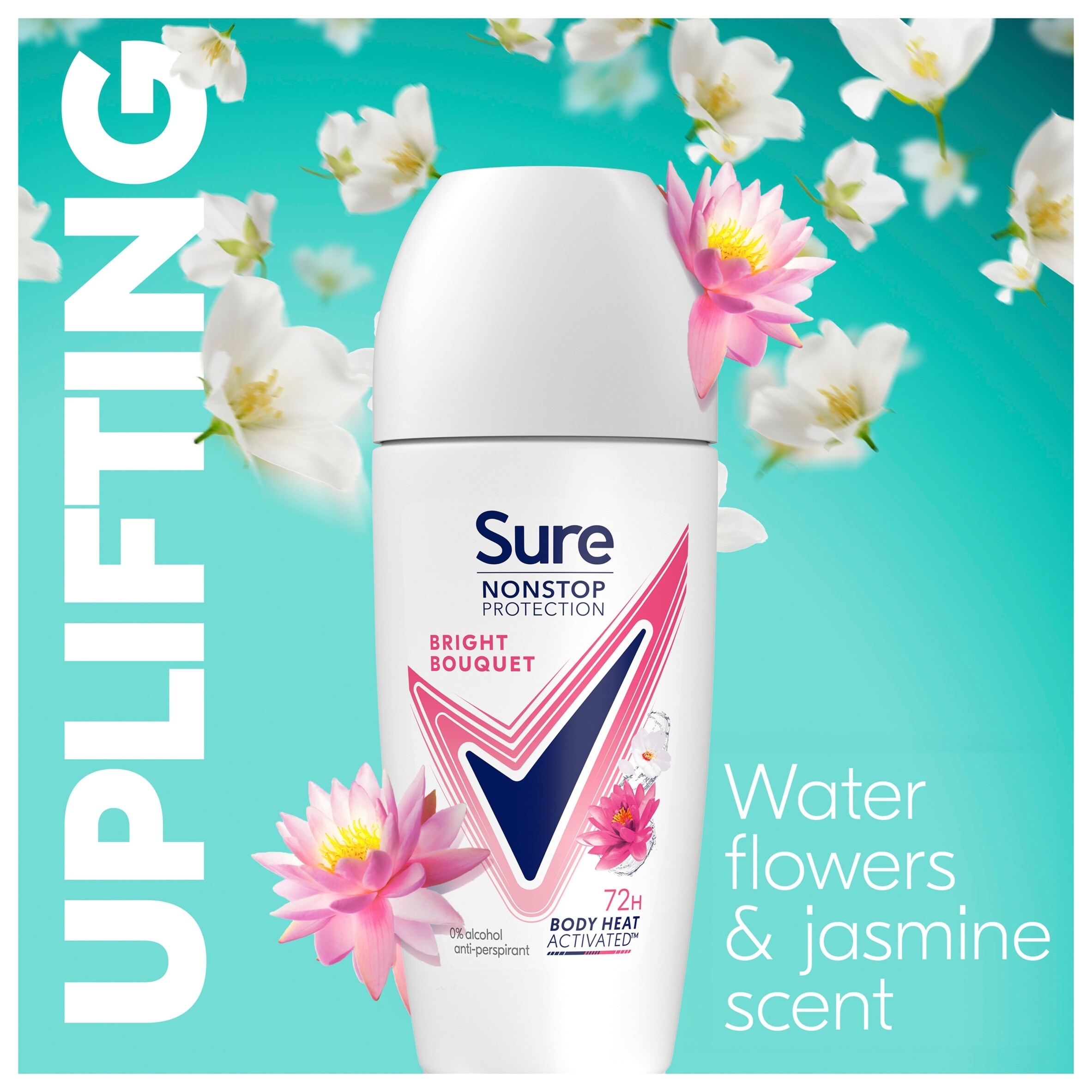 Sure 72h Bright Bouquet Roll-On Antiperspirant Deodorant 50ml thumbnail 3