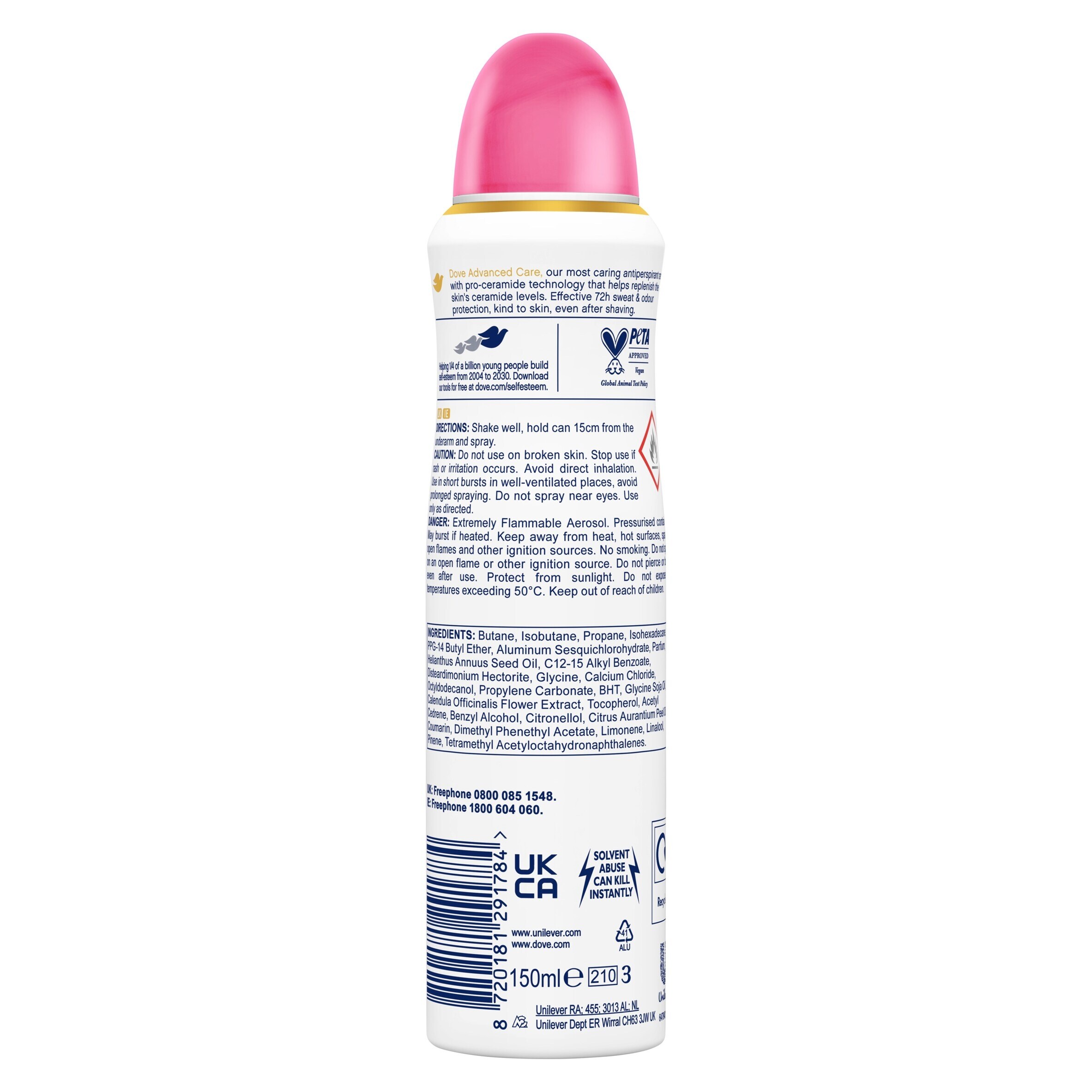 Dove Advanced Care Go Fresh Pomegranate 72h Antiperspirant Deodorant 150ml thumbnail 5