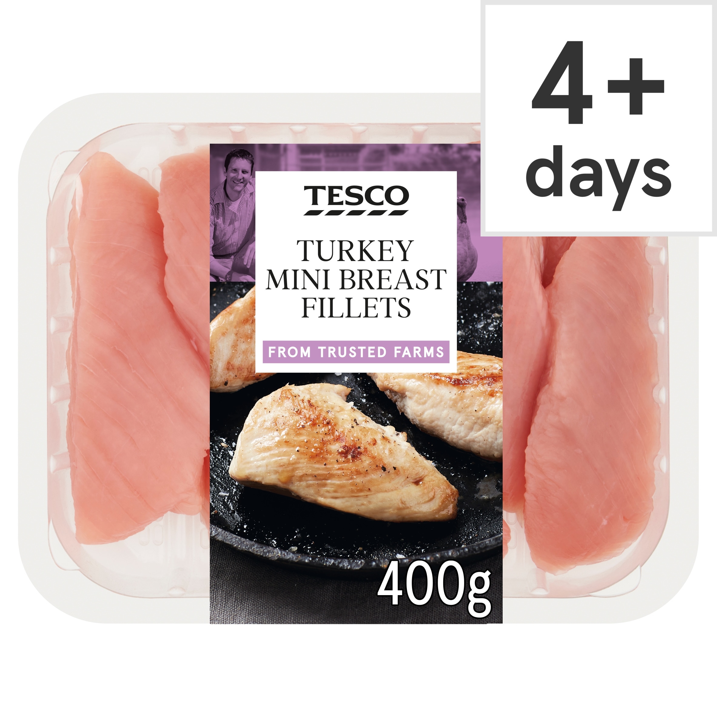Tesco Mini Turkey Breast Fillets 400G