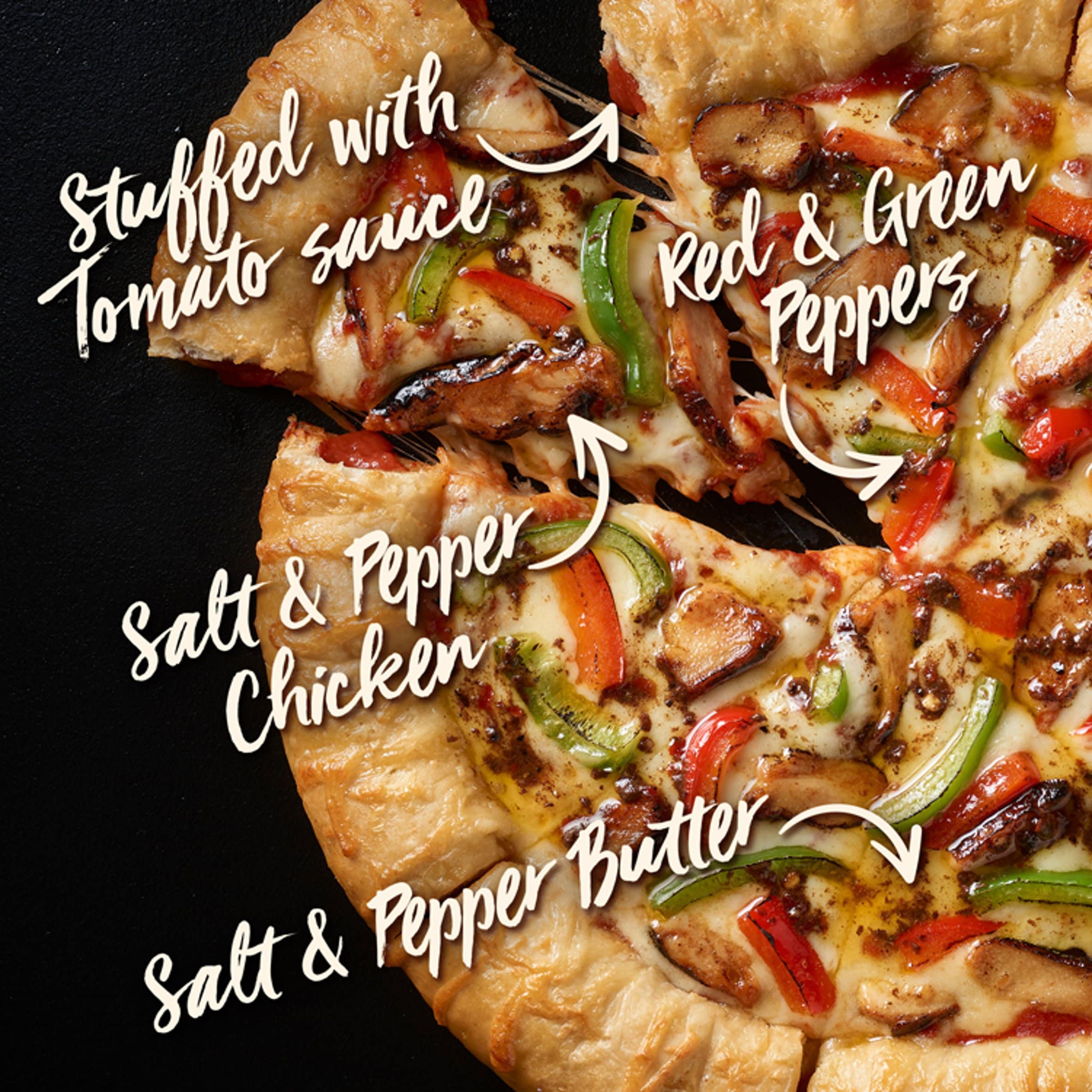 Chicago Town Ultimate Takeaway Tomato Stuffed Crust Salt & Pepper Chicken Large Pizza thumbnail 2