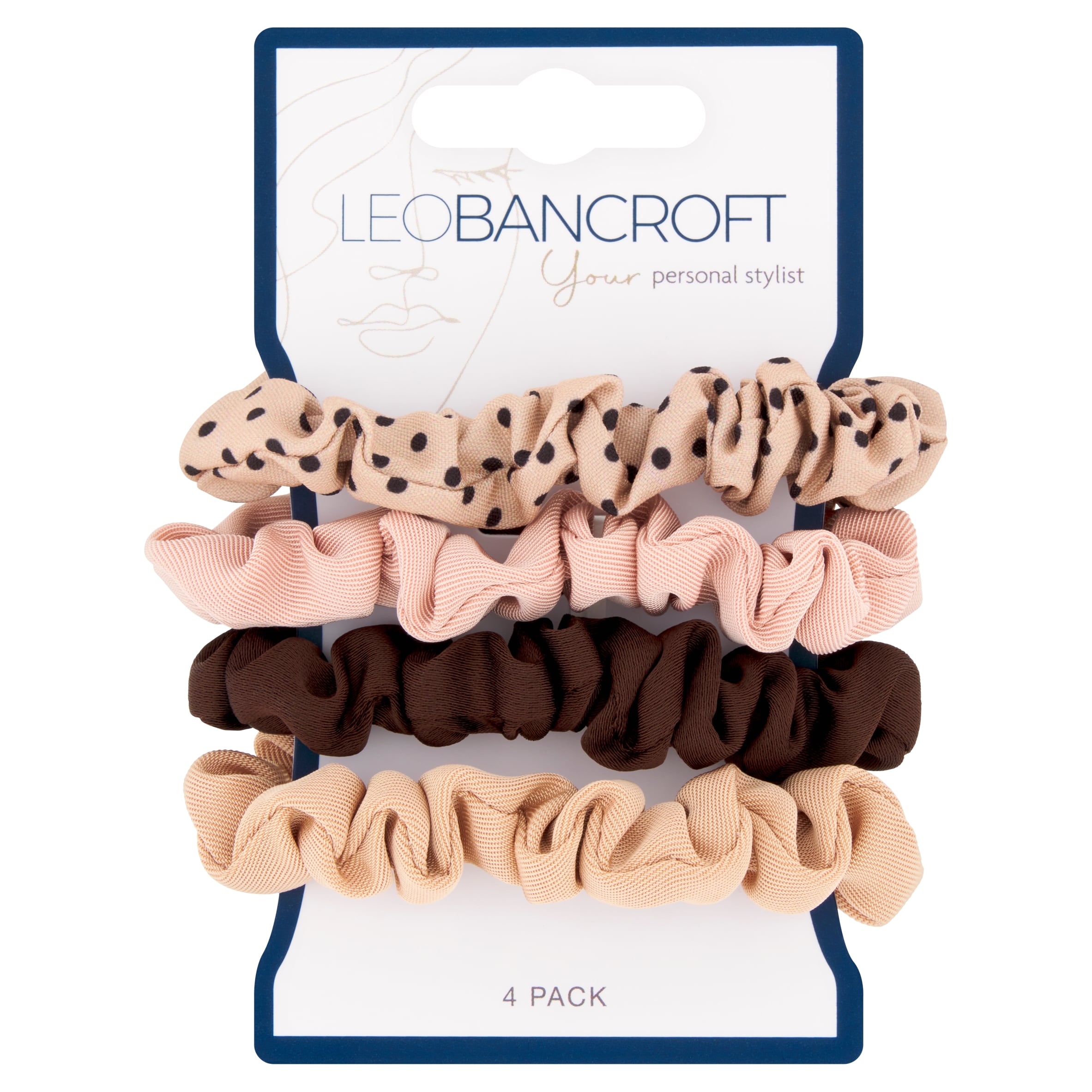 Leo Bancroft Mini Scrunchies Assort 4 Pack