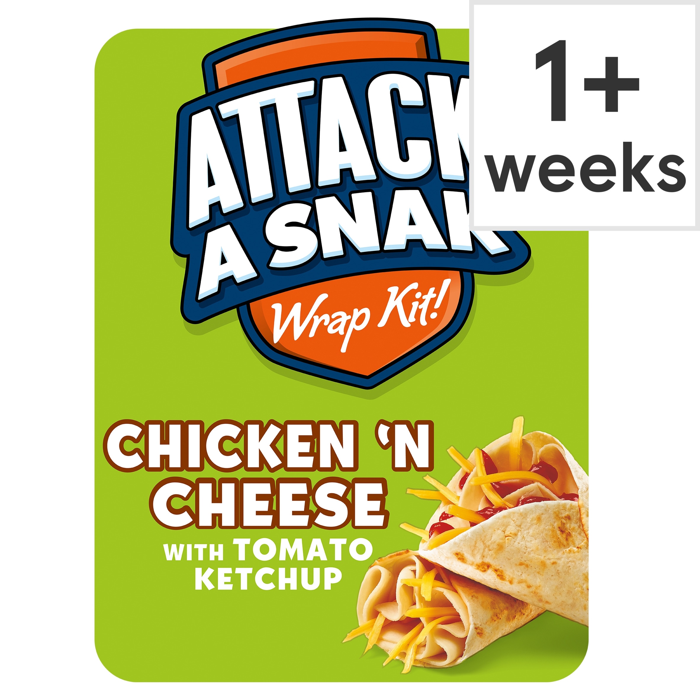 Attack-A-Snack Chicken  & Cheese Wrap