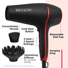 Revlon Smoothstay Coconut Oil Hair Dryer thumbnail 3