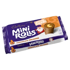 Cadbury Mini Rolls Chocolate Orange Cakes 5 Pack thumbnail 2