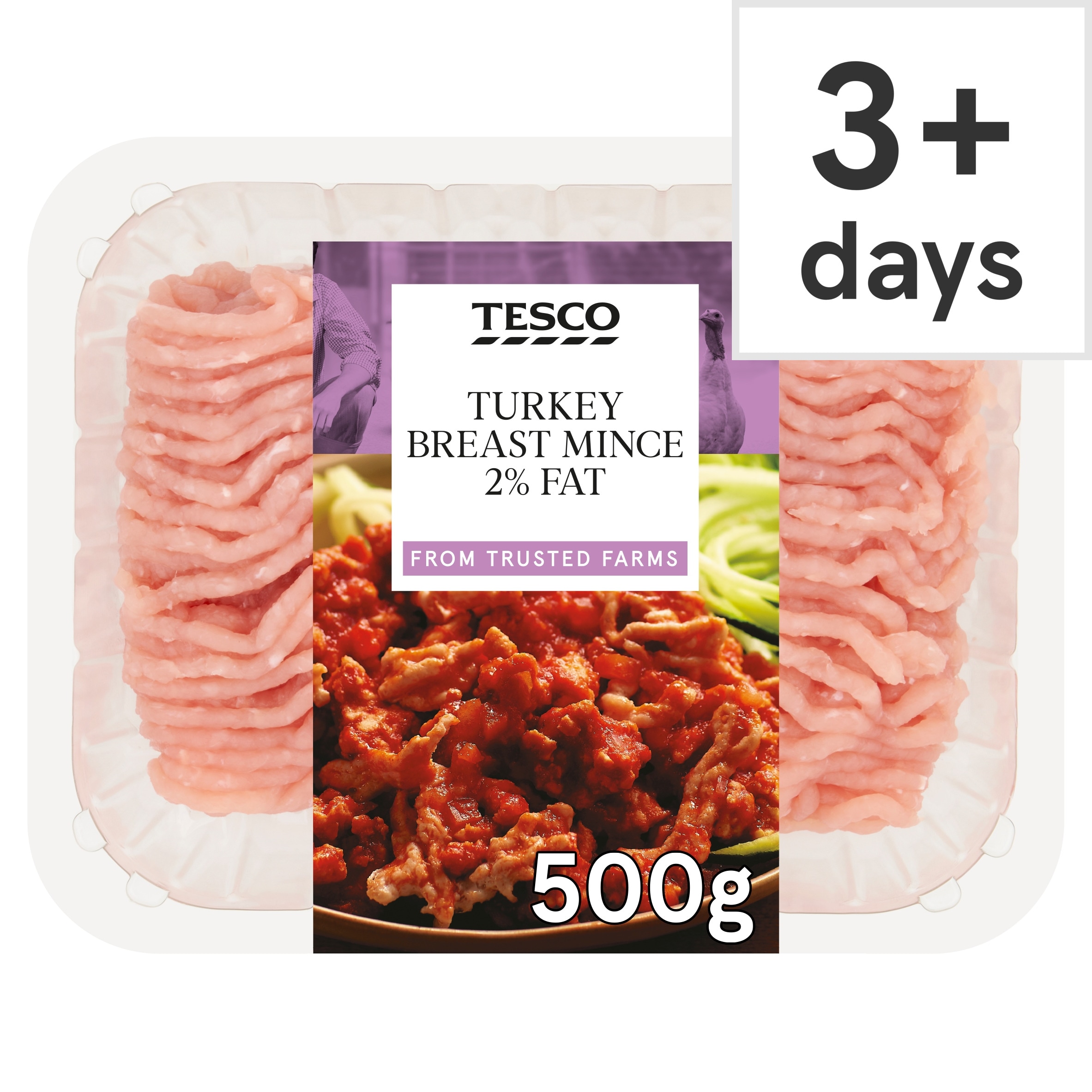Tesco British Turkey Breast Mince 2% Fat 500G
