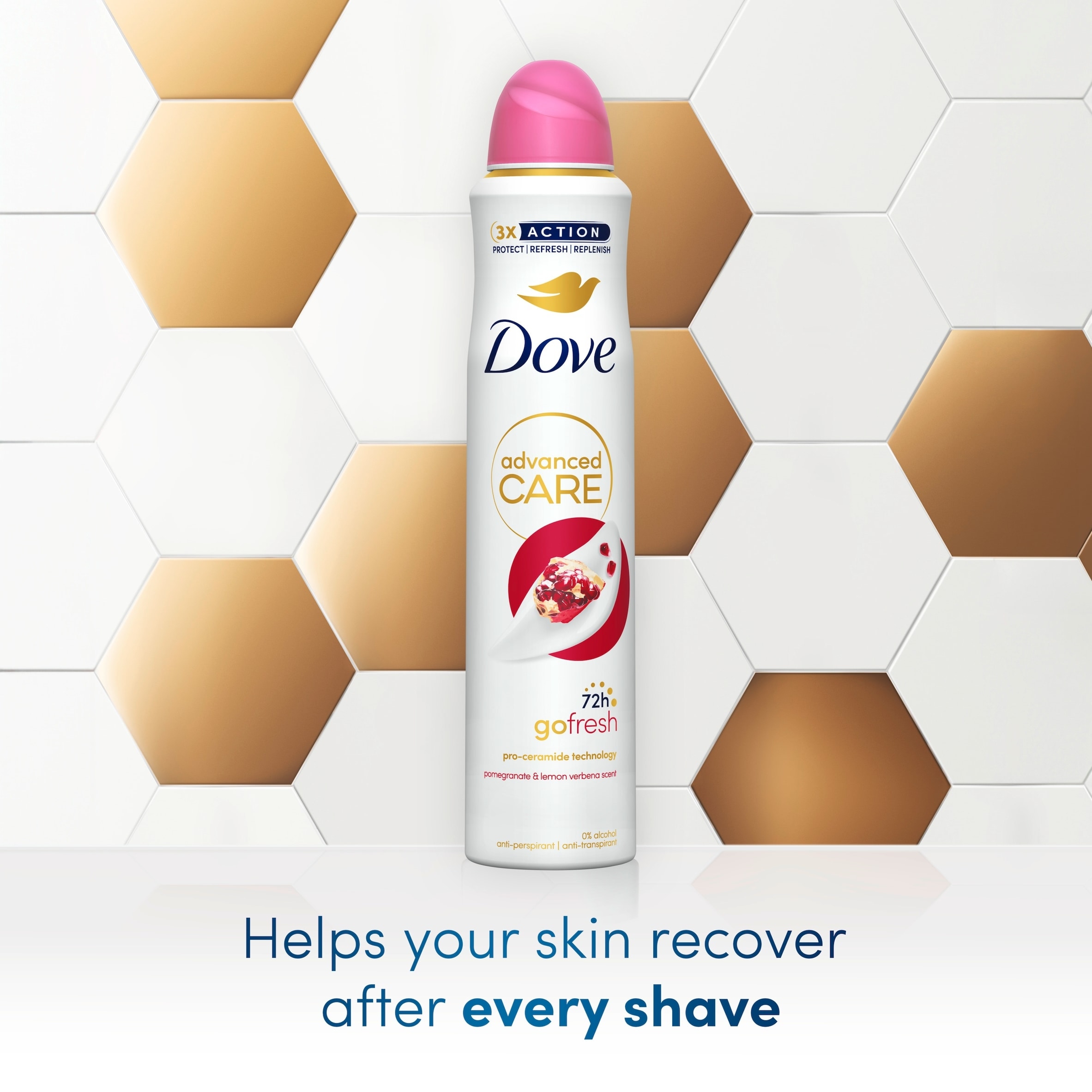 Dove Women Go Fresh Pomegranate 72h Advanced Care Antiperspirant Deodorant 200ml thumbnail 4