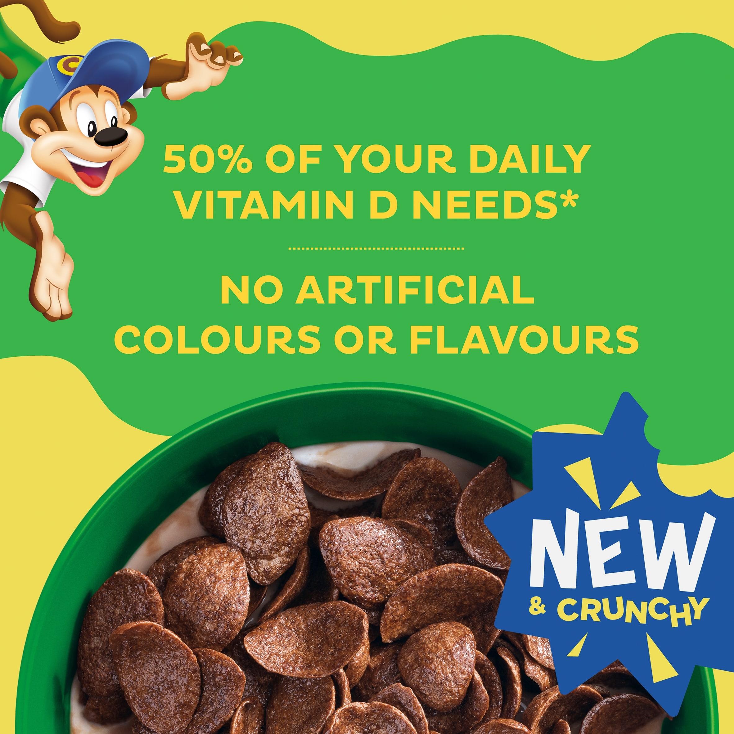 Kellogg's Coco Pops Chocos Chocolate Breakfast Cereal 430g thumbnail 2