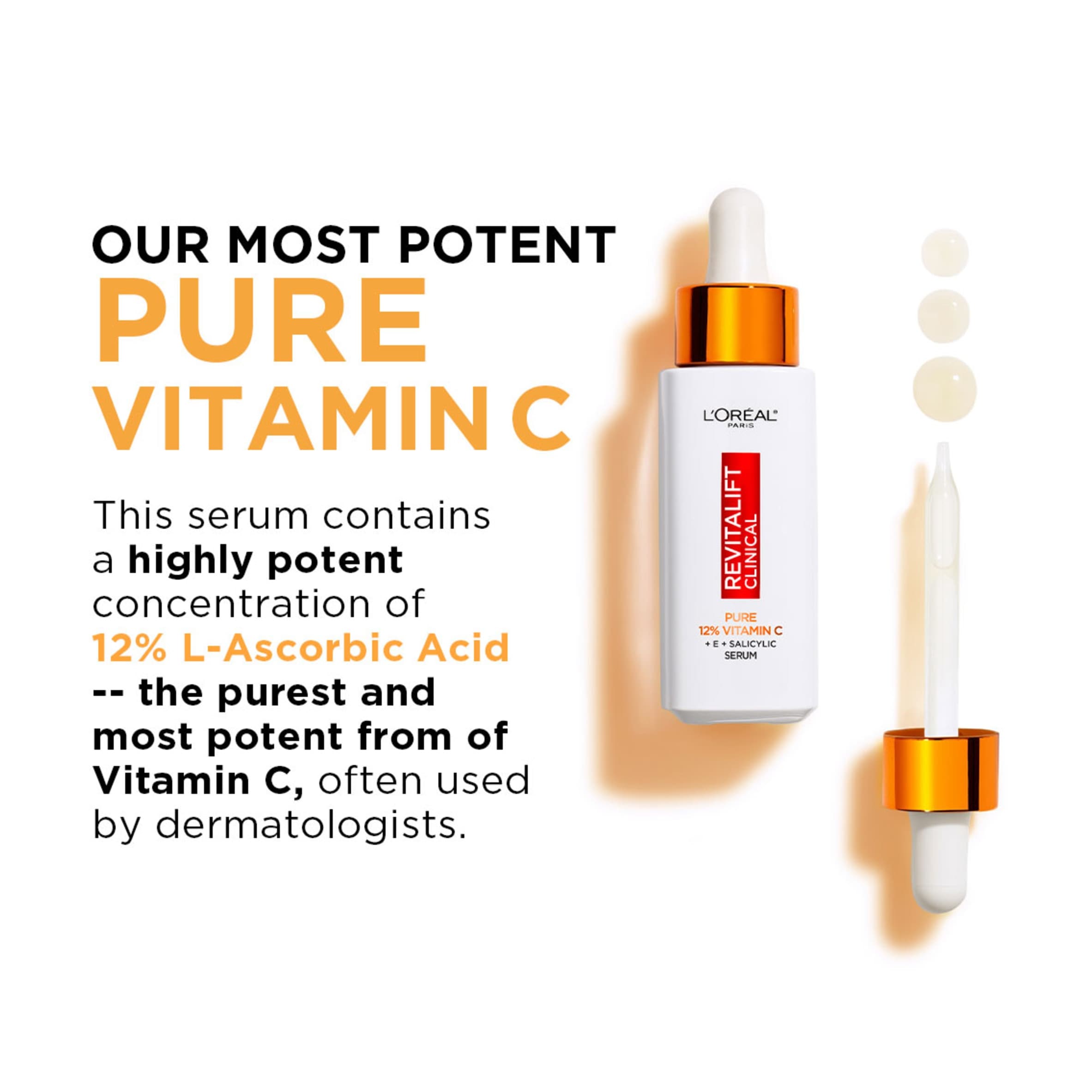 L'Oreal Revitalift Clinical 12% Pure Vitamin C Serum 30ml thumbnail 2
