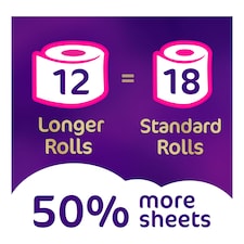 Cushelle Quilted 50% Longer Lasting Toilet Tissue 12 Rolls thumbnail 2