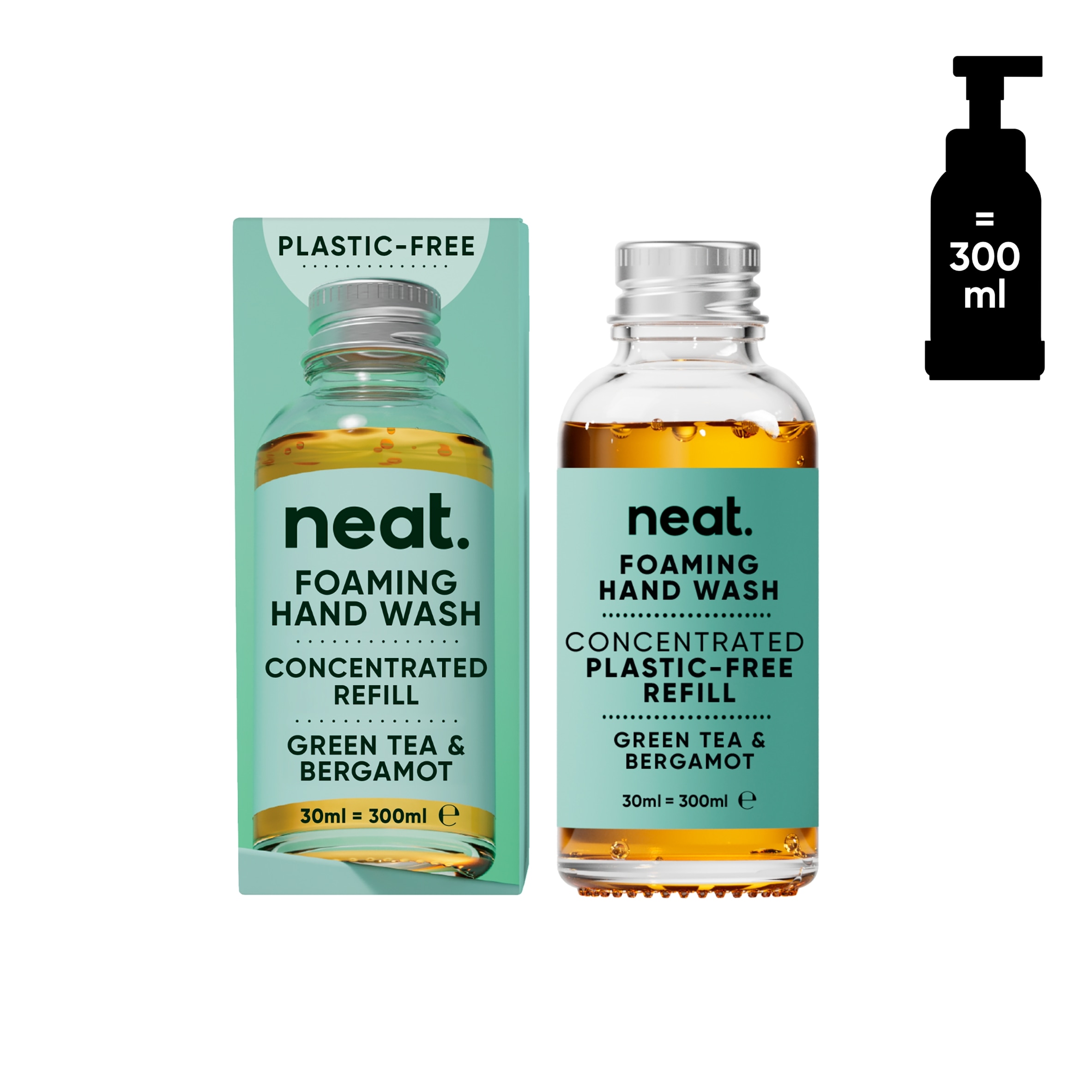 Neat Foaming Hand Wash Concentrated Refill - Green Tea & Bergamot 30ml thumbnail 3
