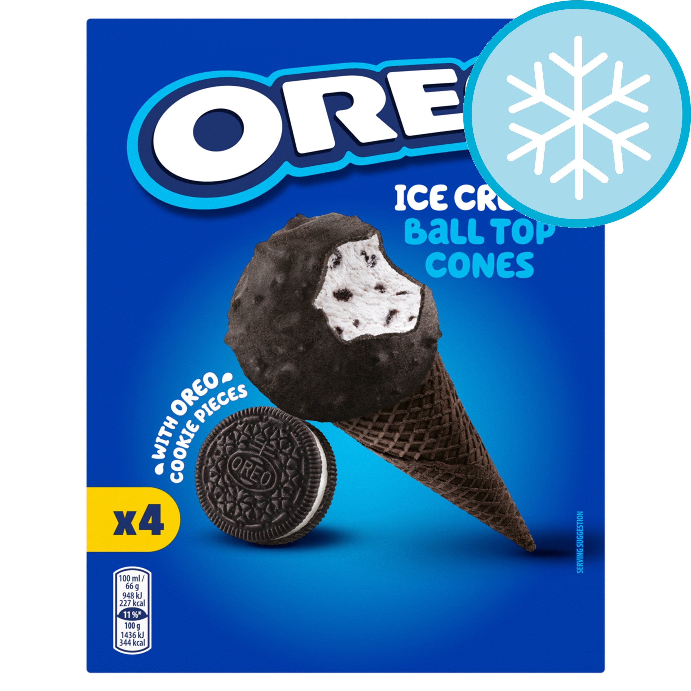 Oreo Topped Ice Cream Cones