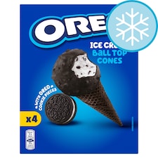 Oreo Ice Cream Cones 4 Pack 400Ml