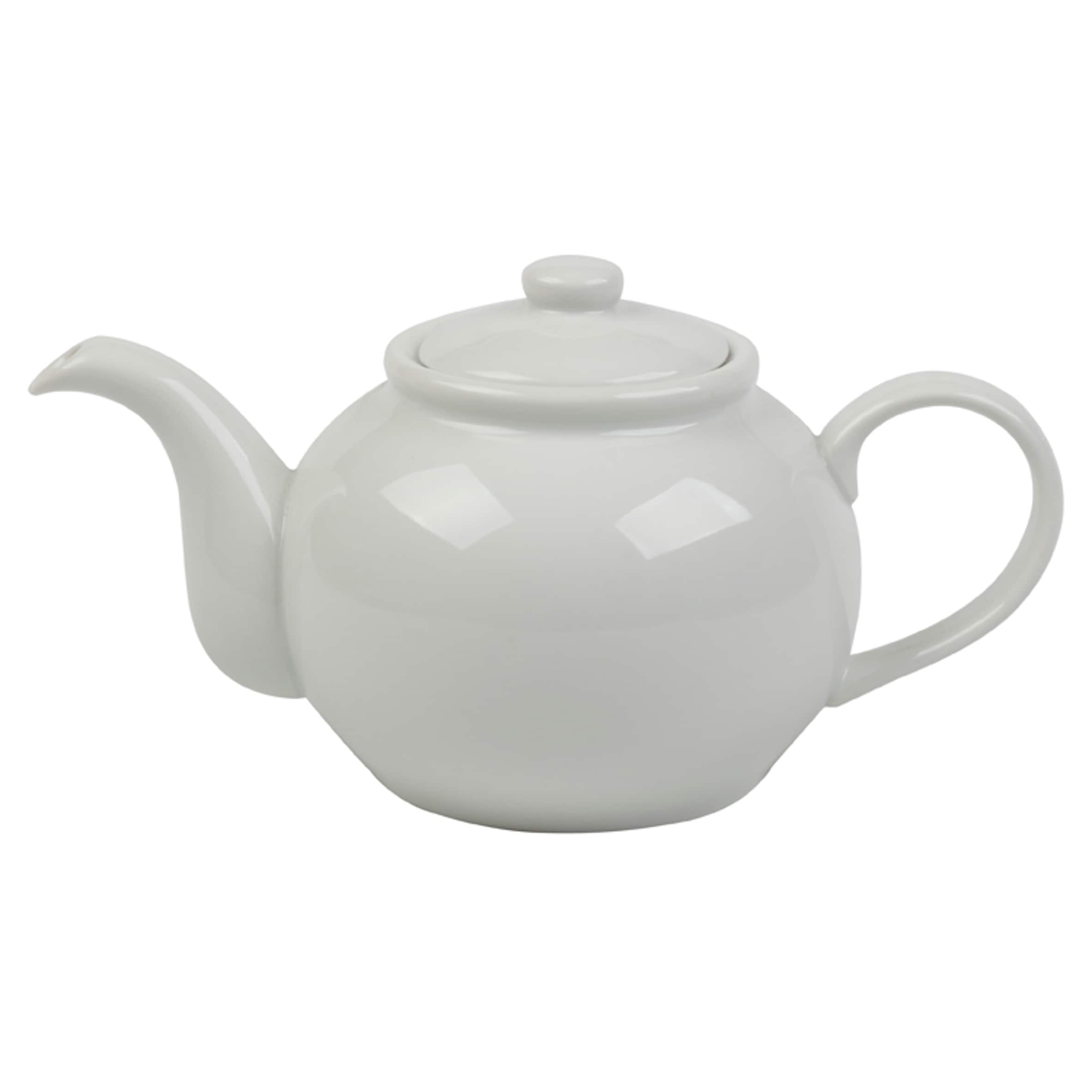 F&F Home Classic White Teapot 
