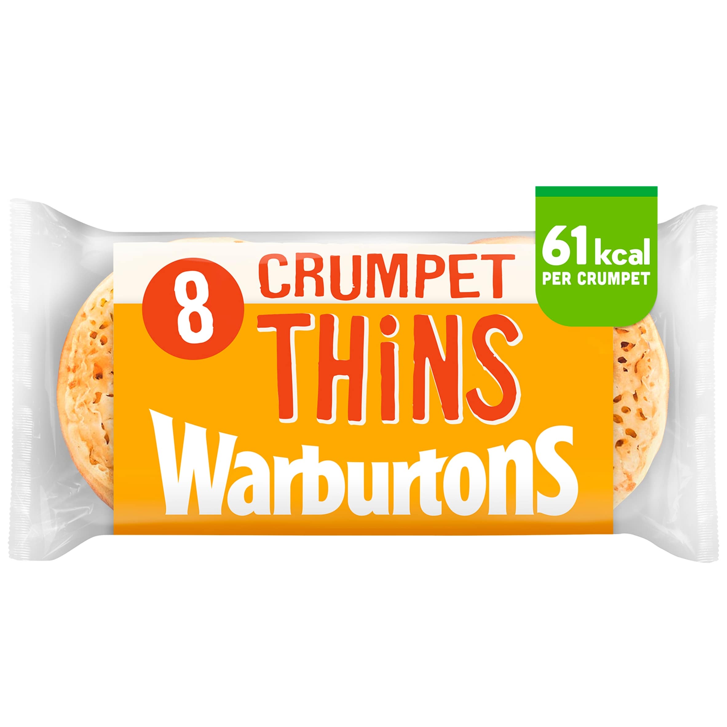 Warburtons Crumpet Thins 8 pack thumbnail 2