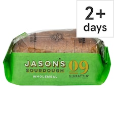 Jason's Recipe No 09 Wholemeal Sourdough Ciabattin Bread 580g