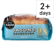 Jason's Recipe No 08 White Sourdough Ciabattin Bread 580g