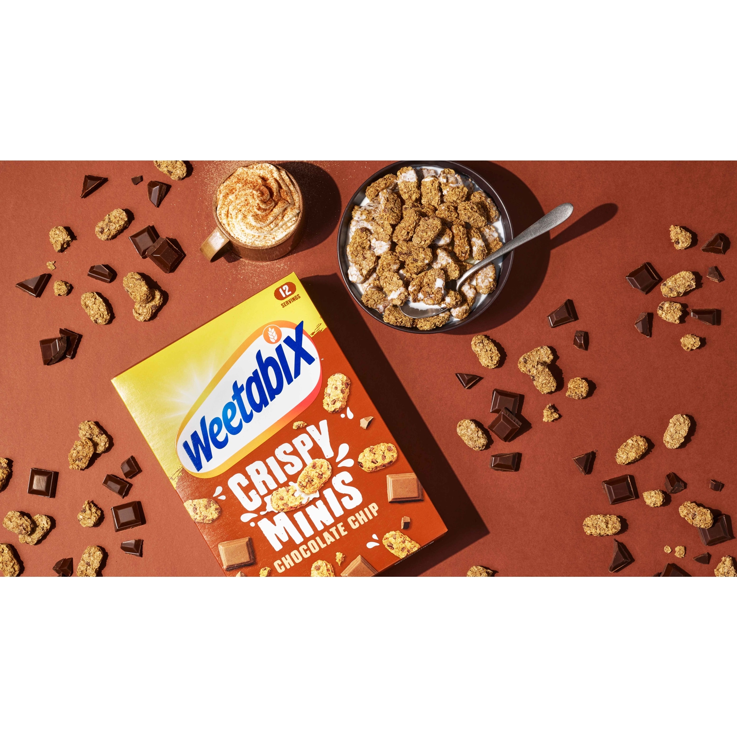 Weetabix Crispy Minis Cereal - Chocolate Chip 500g thumbnail 2