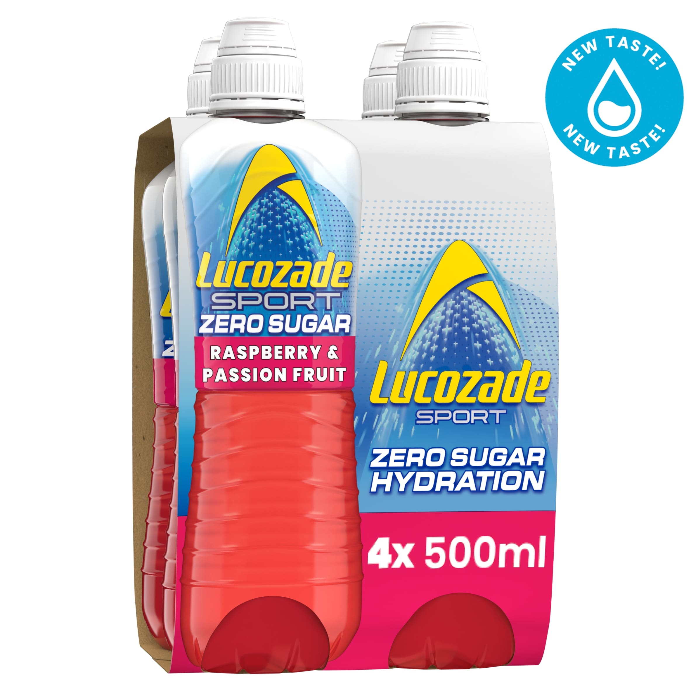 Lucozade Sport Zero Raspberry & Passion Fruit 4 x 500ml
