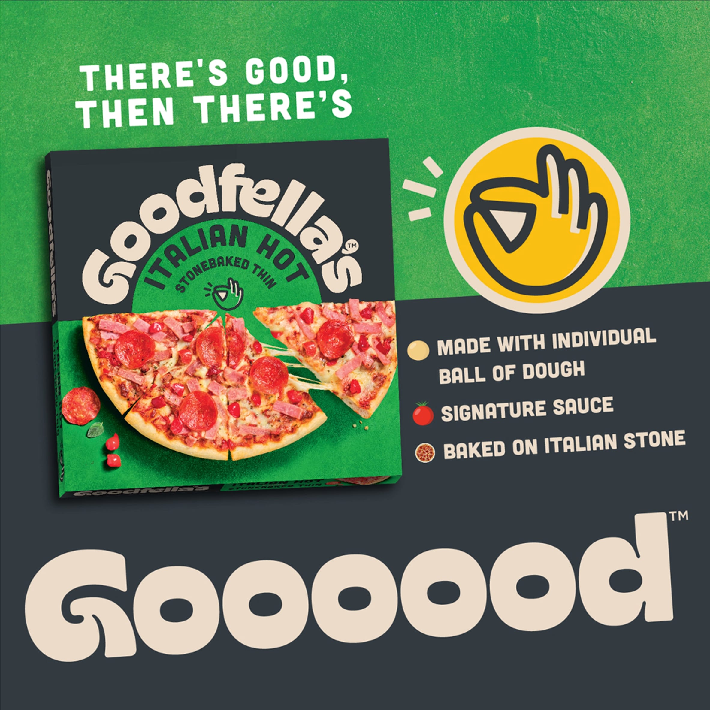 G/Fella's Stonebake Thin Italian Hot Pizza 353G thumbnail 3