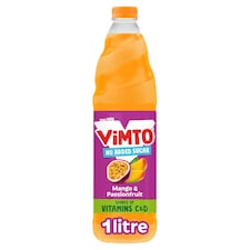Vimto No Added Sugar Squash - Mango & Passionfruit 1 Litre