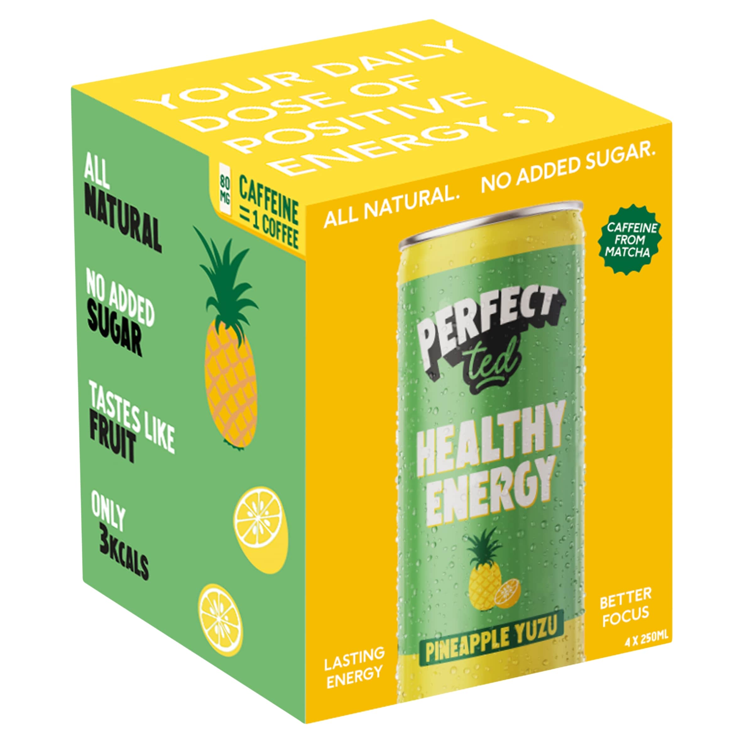 Perfect Ted Natural Energy Pineapple Yuzu