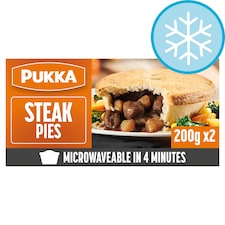 Pukka Steak Microwavable Pies 2 Pack