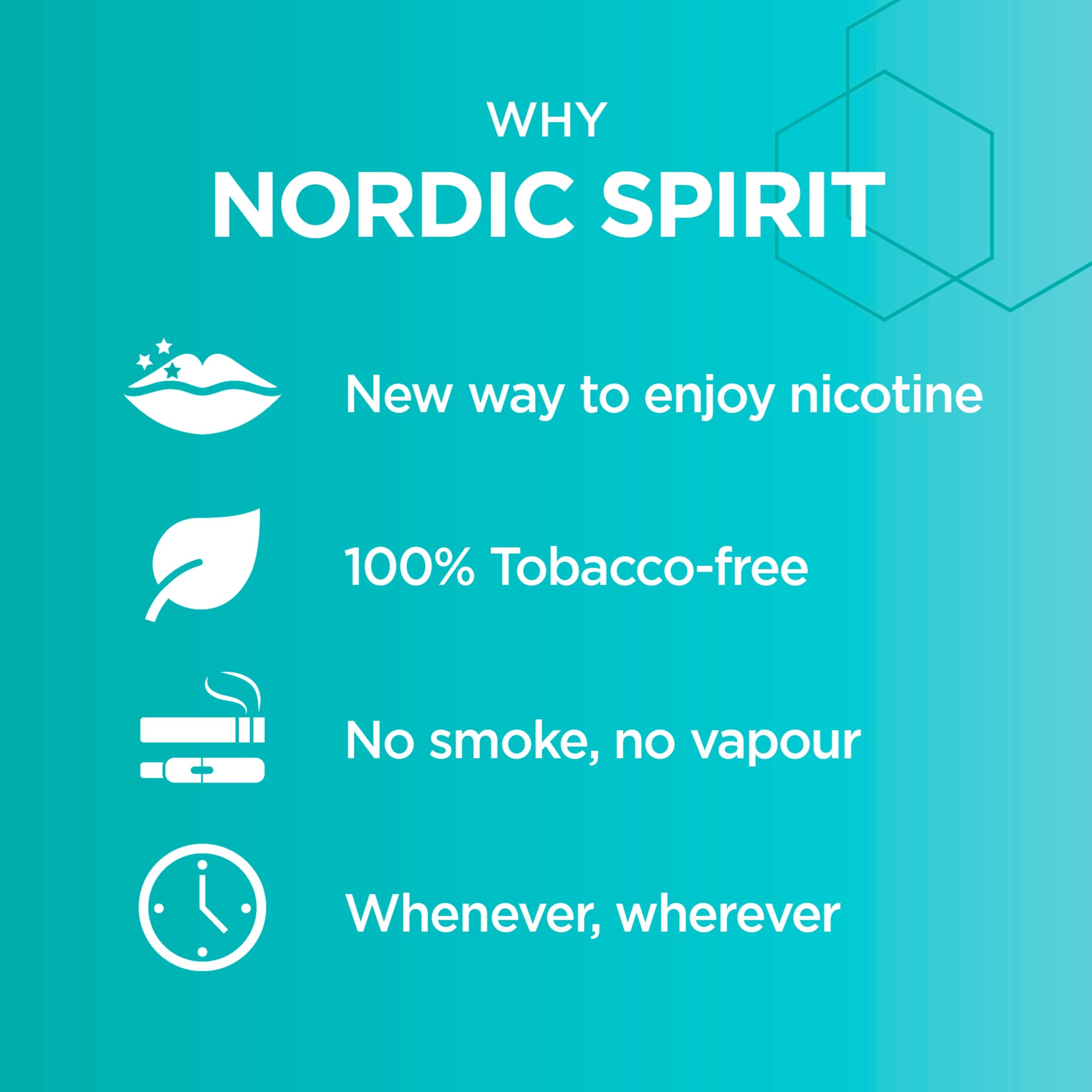 Nordic Spirit Strong Nicotine Pouches - Spearmint 20 Pack 13g thumbnail 5
