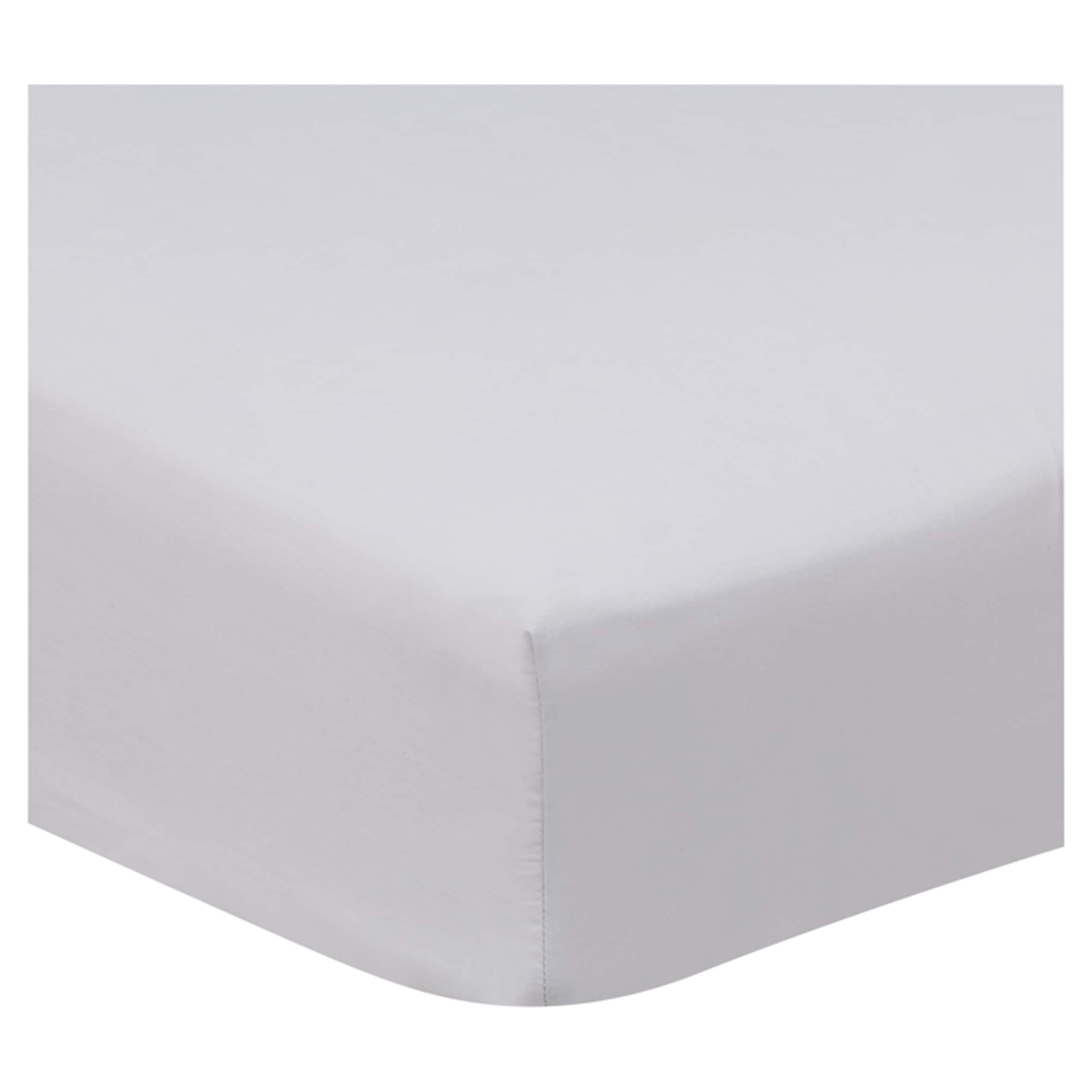 F&F Home Bedding Supersoft Silver Fitted Sheet Single