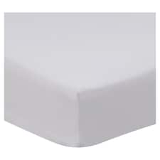 F&F Home Bedding Supersoft Silver Fitted Sheet Kingsize