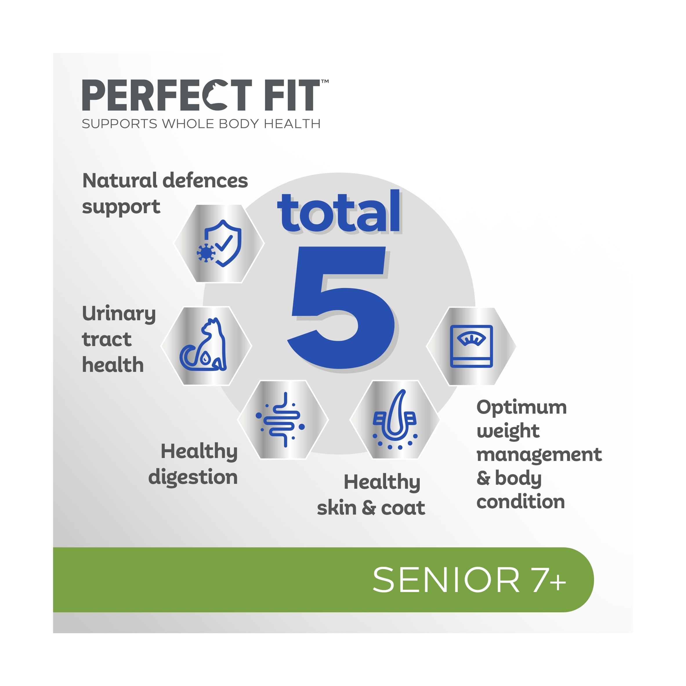 Perfect Fit Senior 7+ Dry Cat Food - Chicken 750g thumbnail 4